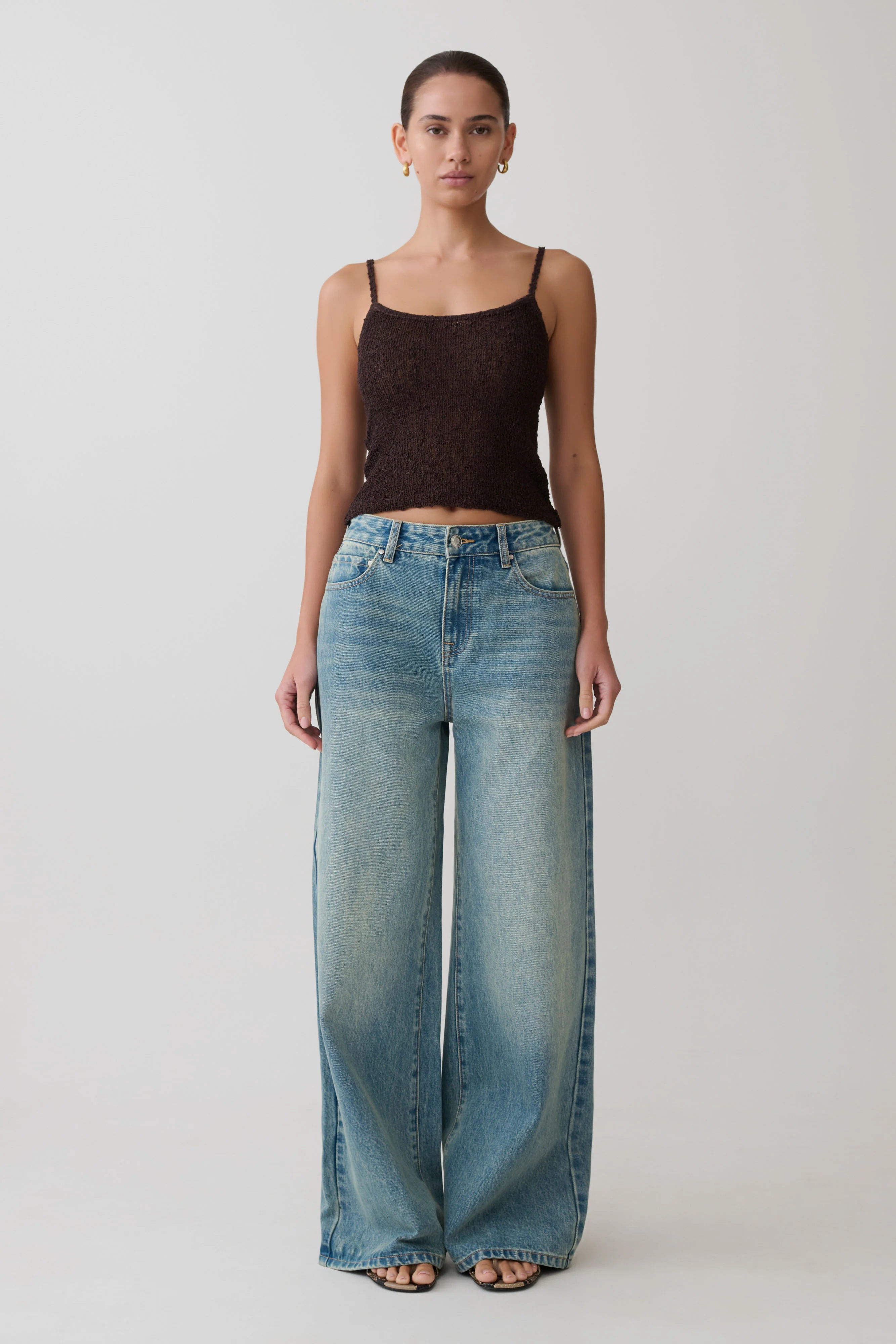 Mattais Boucle Knit Top - Dark Chocolate - Image 7