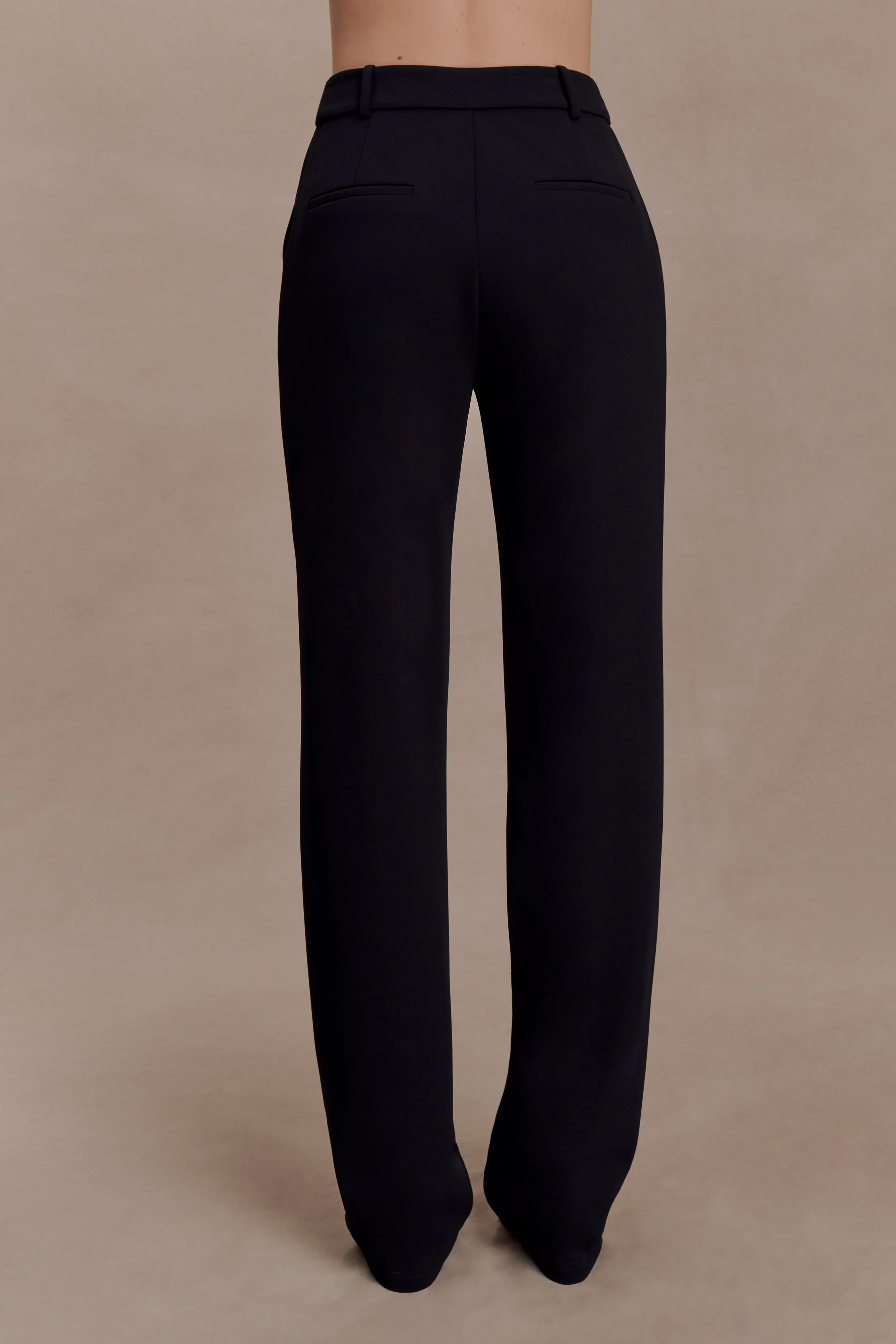 Maude Crepe Straight Leg Pants - Black - Image 5