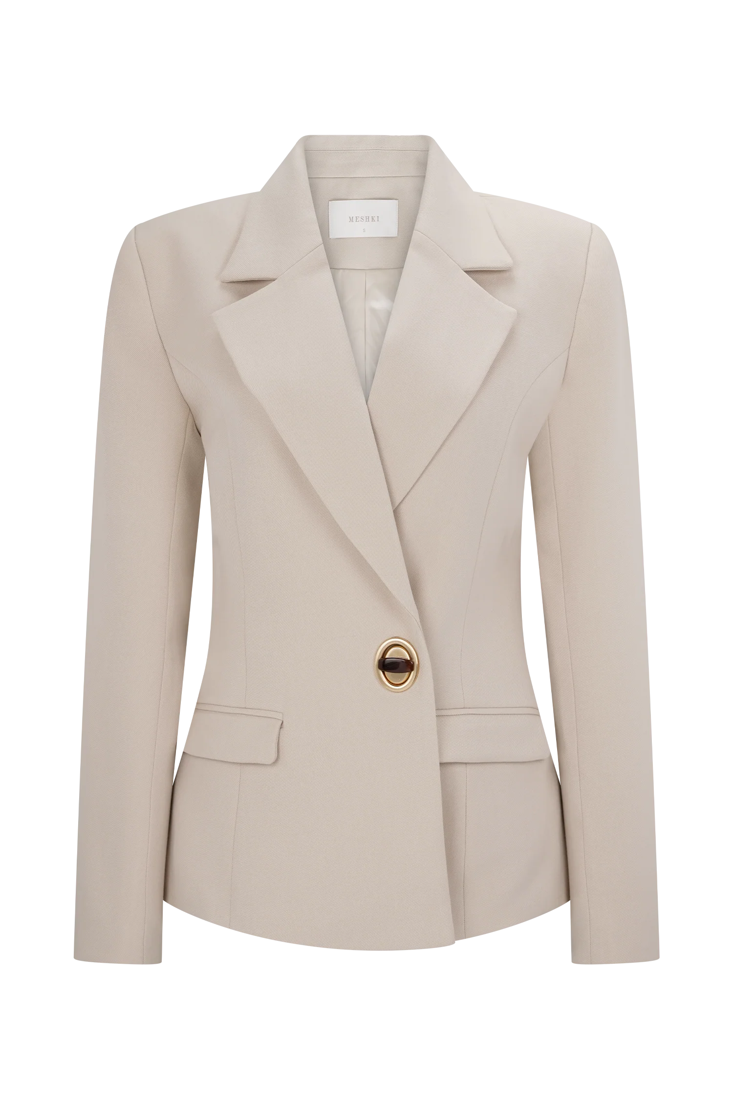 Max Cinched Waist Blazer - Ivory Stone - Image 9