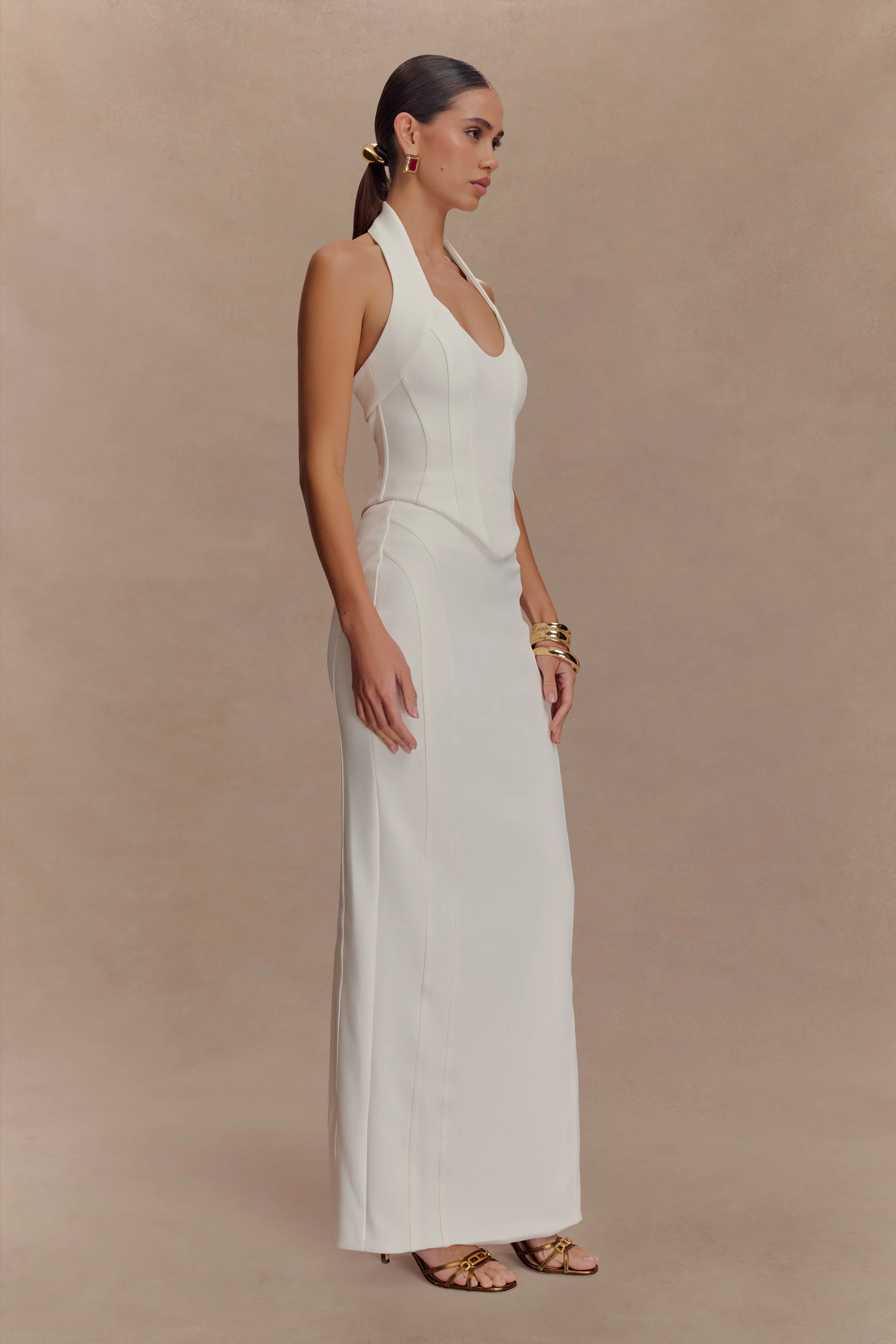 Meadow Corset Halter Top - White - Image 4