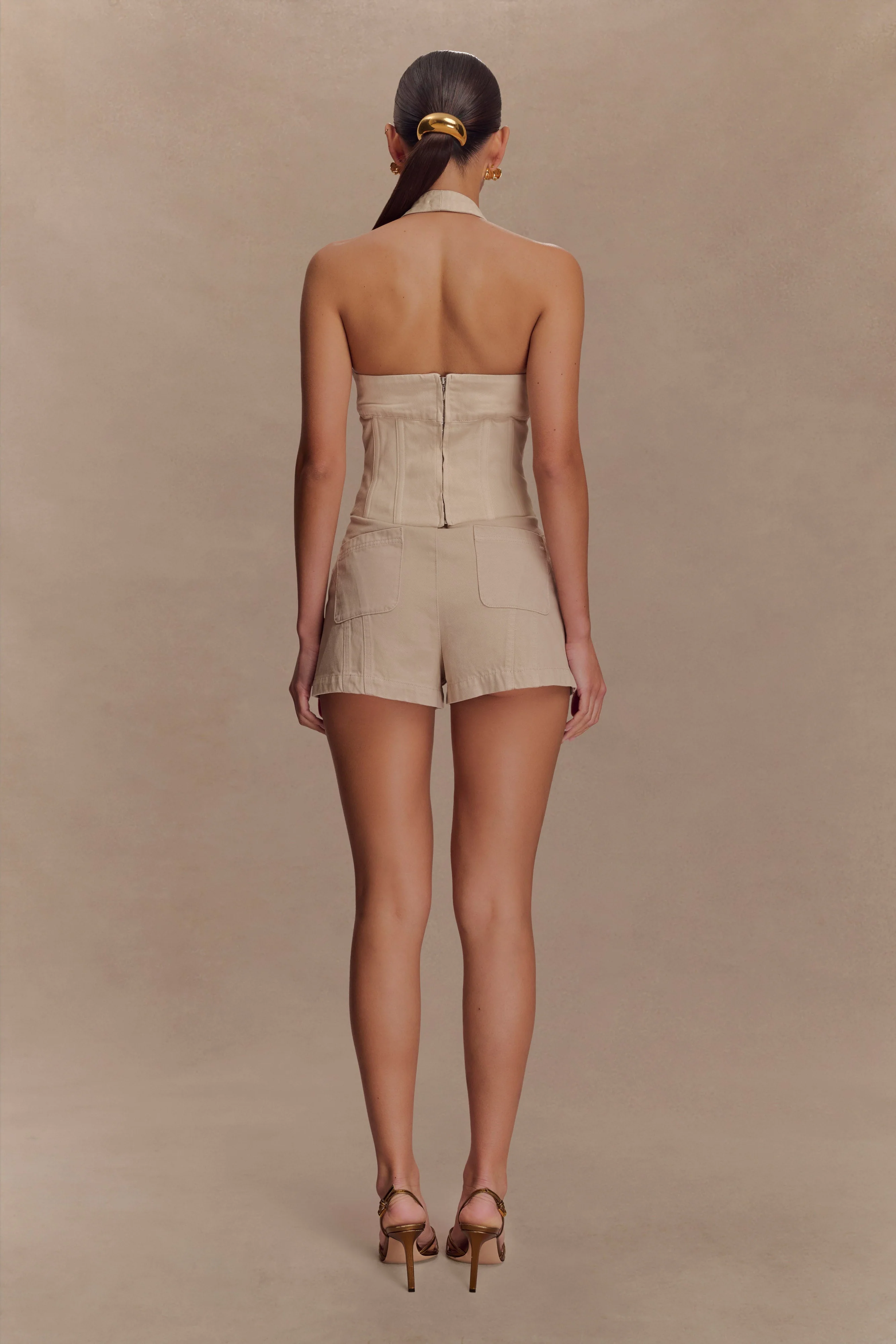 Meadow Denim Shorts - Stone Wash - Image 5
