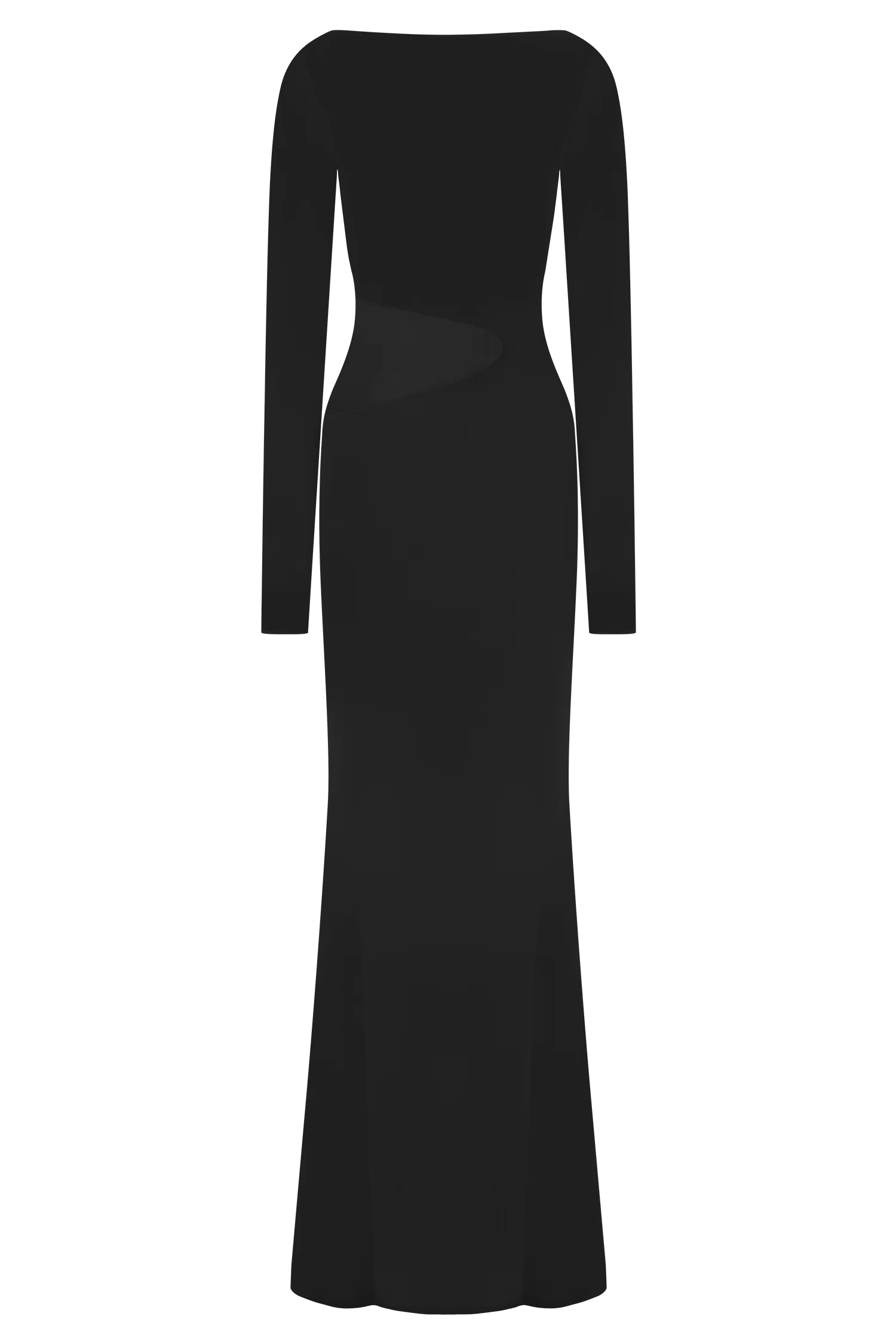 Megan Slinky And Mesh Maxi Dress - Black - Image 6