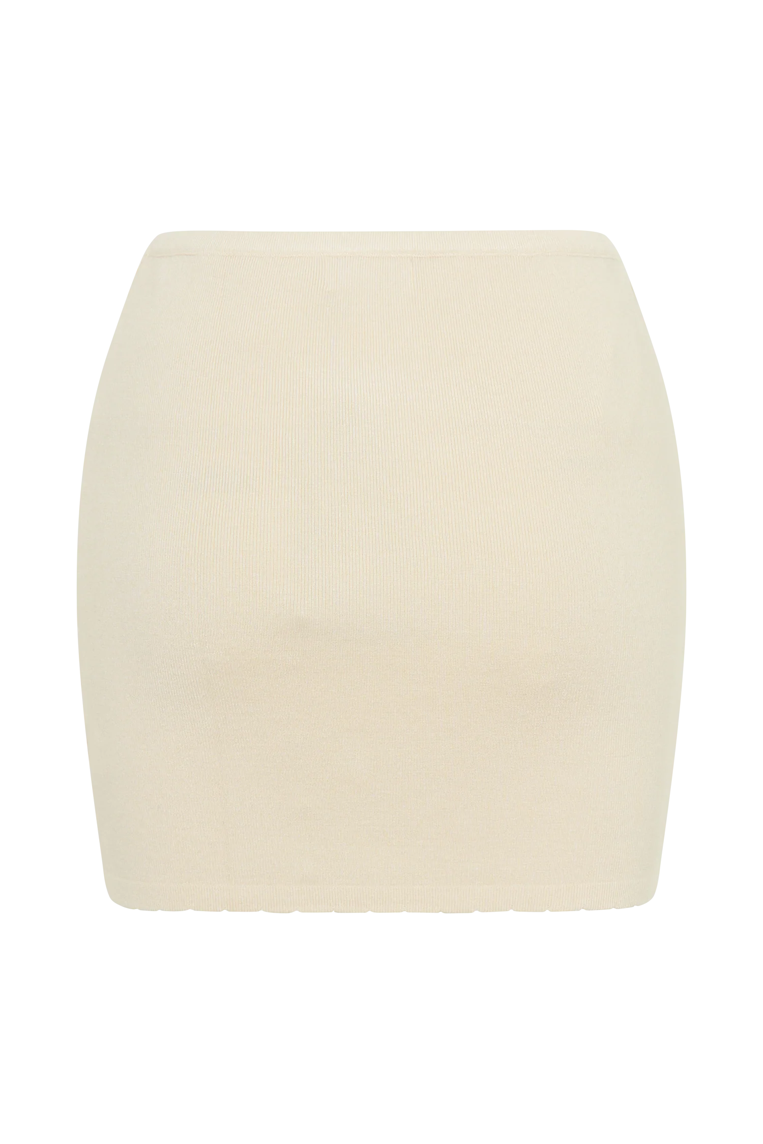 Monroe Embroidered Knit Mini Skirt - Cream And Ivory - Image 8