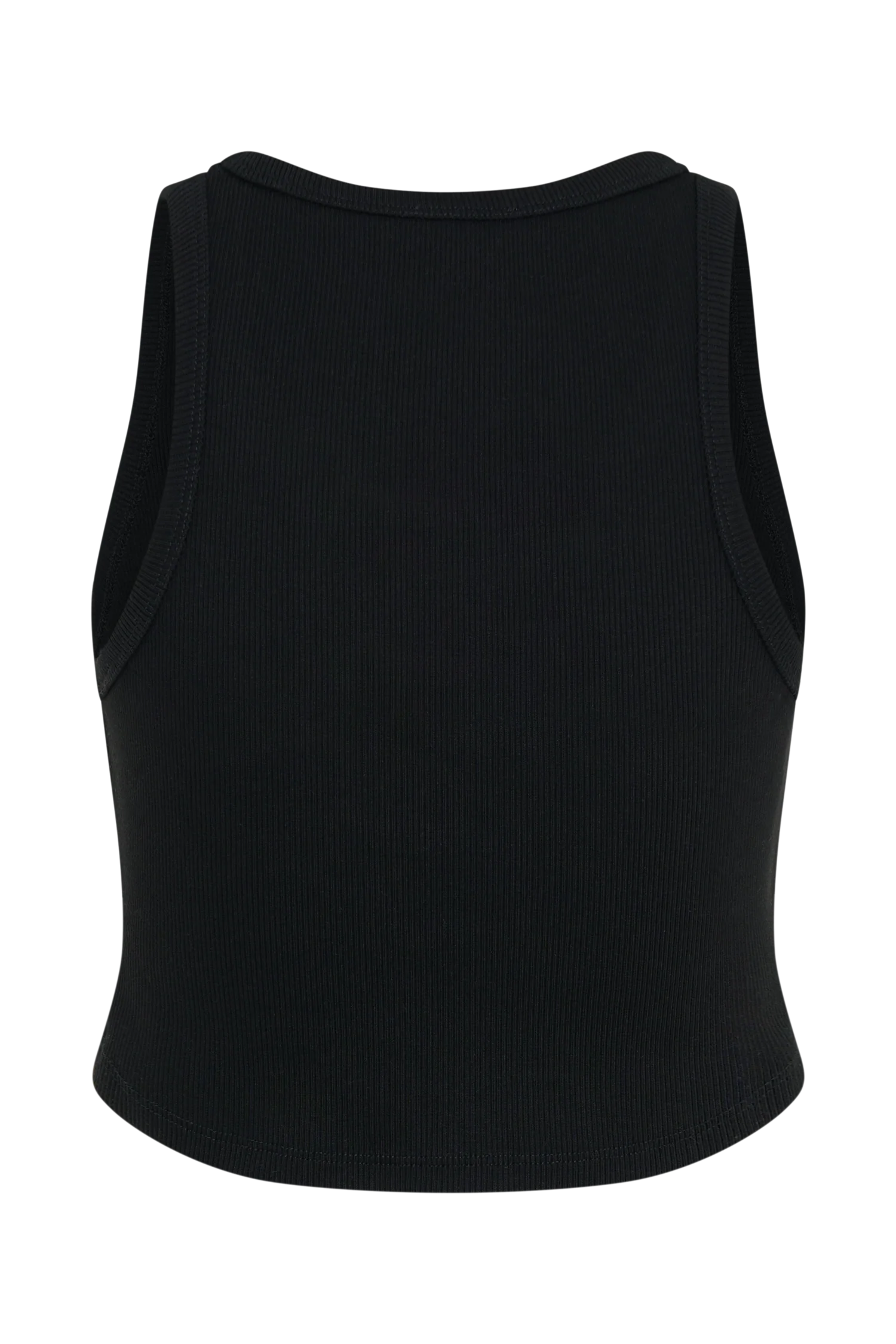 Morgana Ribbed Tank Top - Black - Image 8