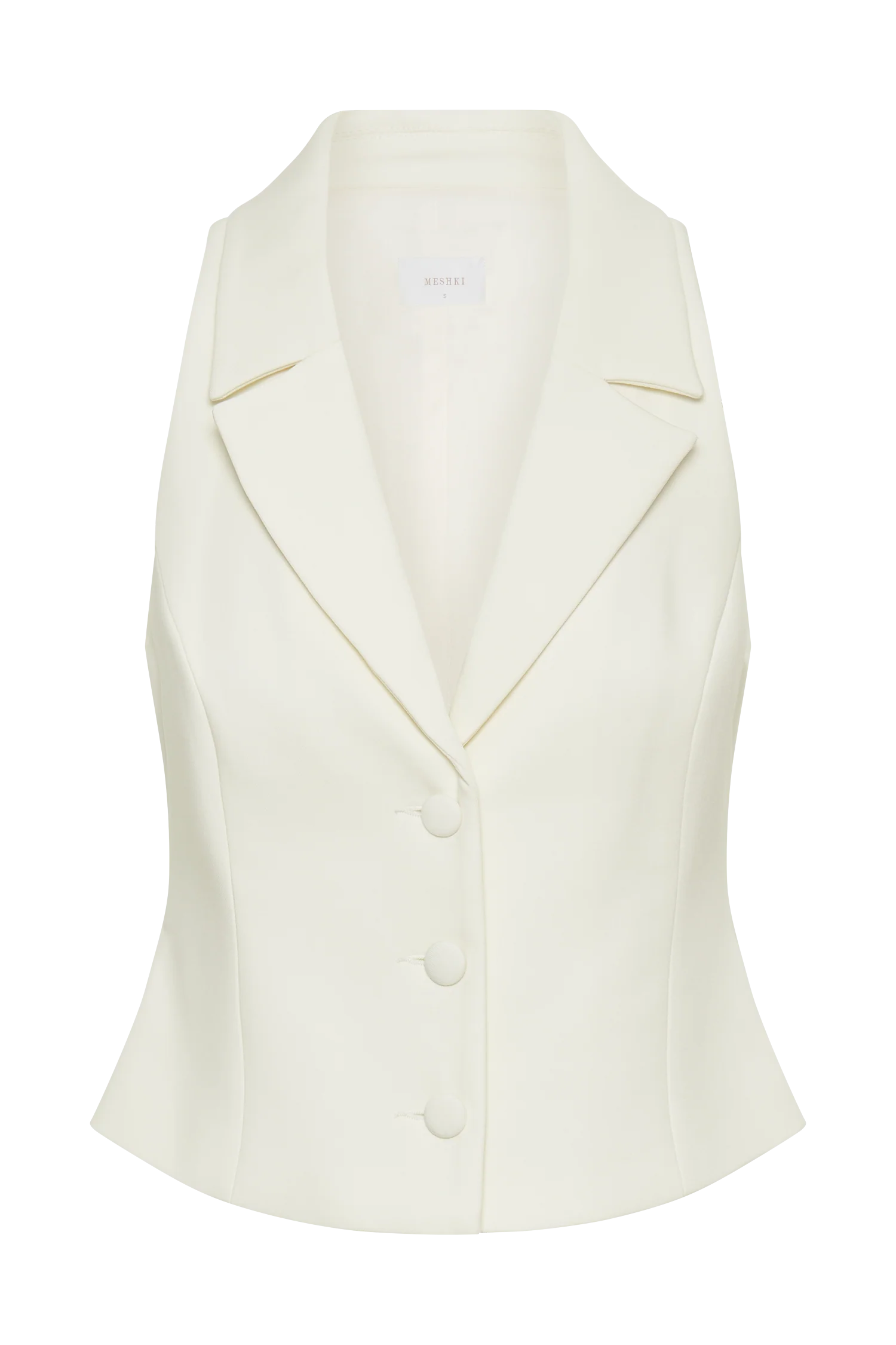 Mura Suiting Vest - Ivory - Image 9