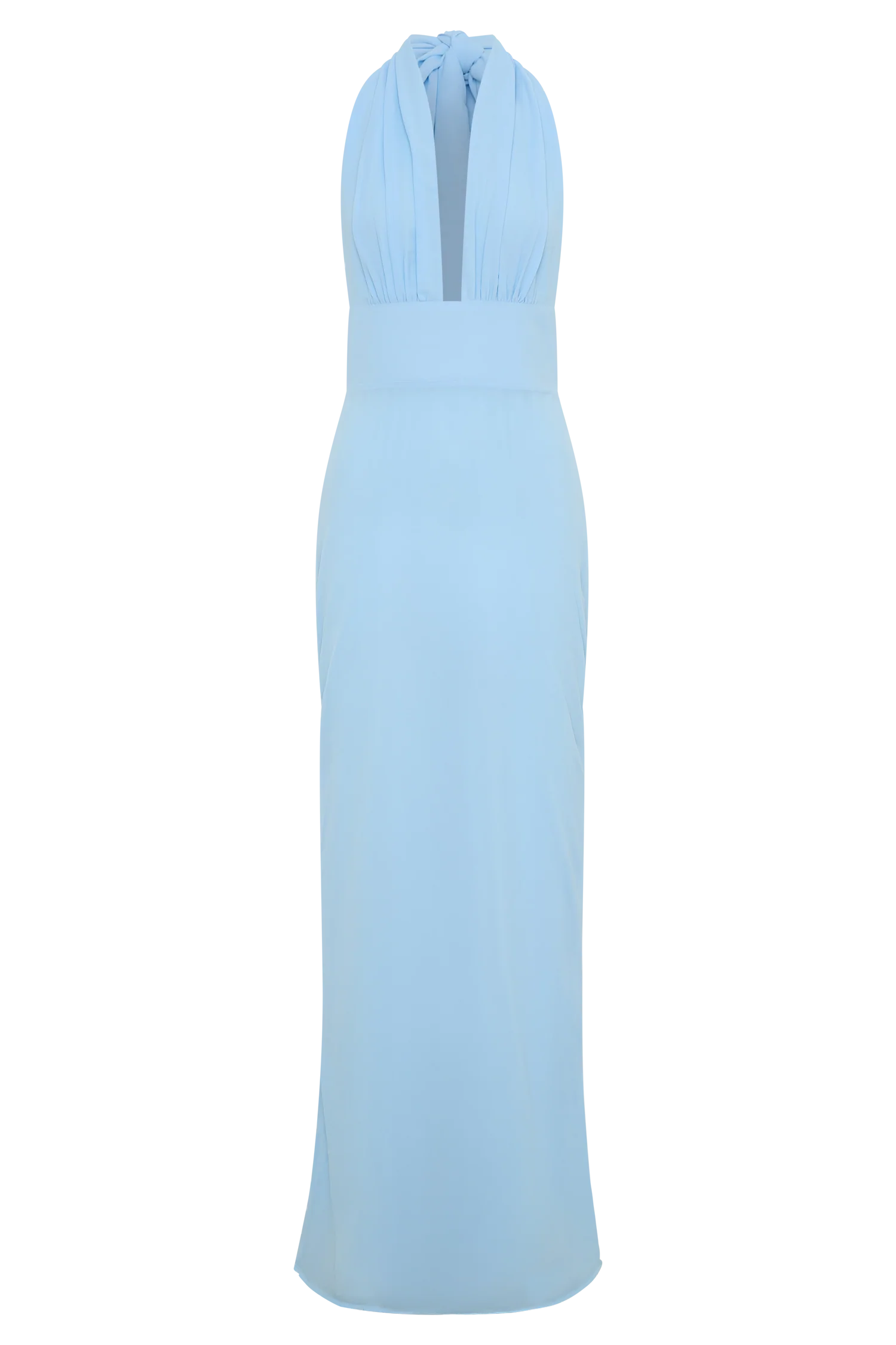 Nadine Halter Chiffon Maxi Dress - Blue - Image 9