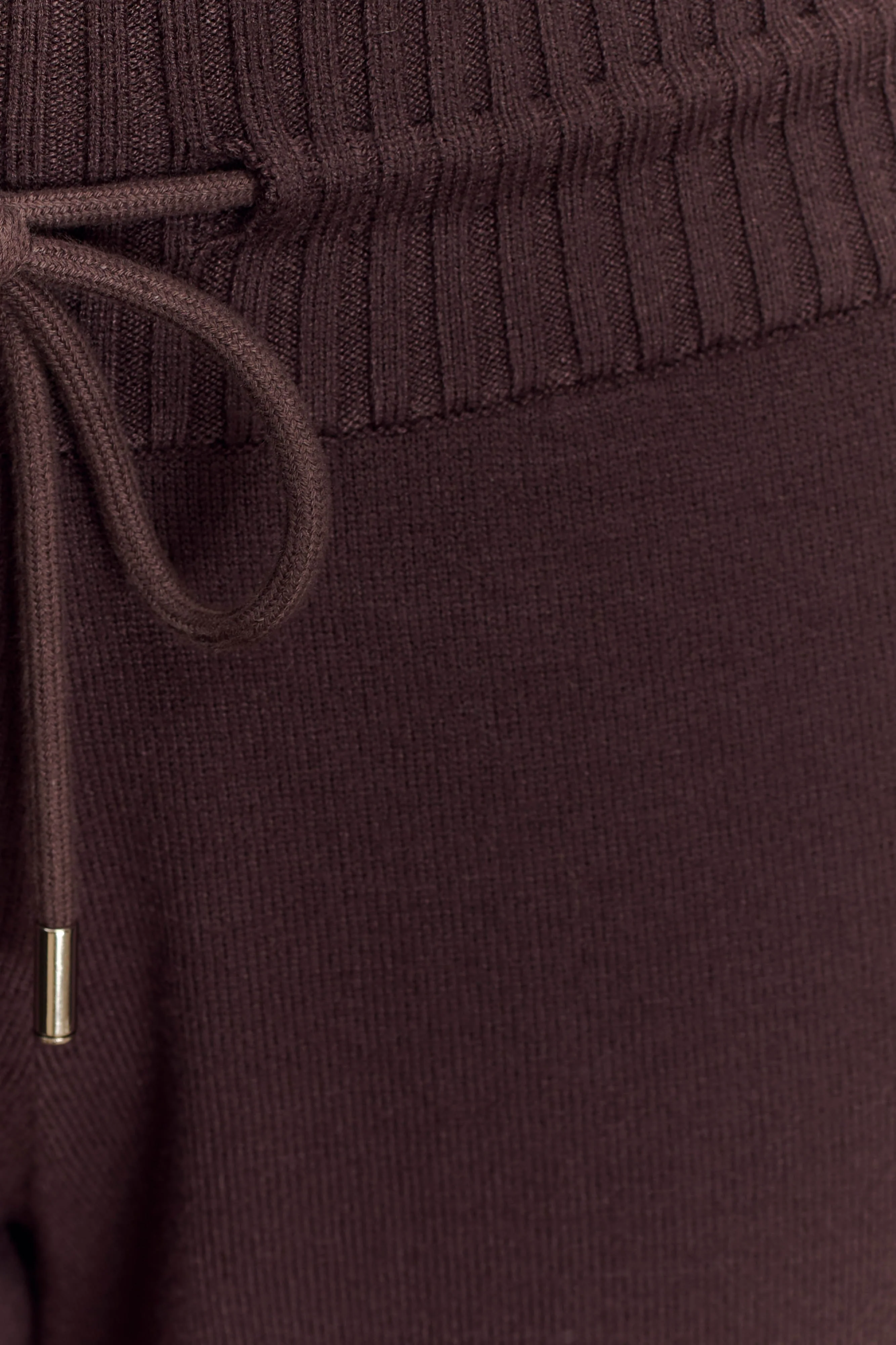 Natalya Knit Wide Leg Pants - Dark Chocolate - Image 7