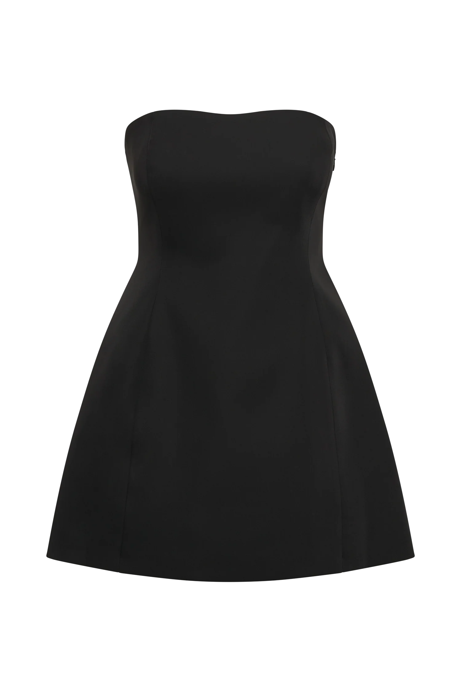 Neeka Strapless Bow Back Mini Dress - Black - Image 8