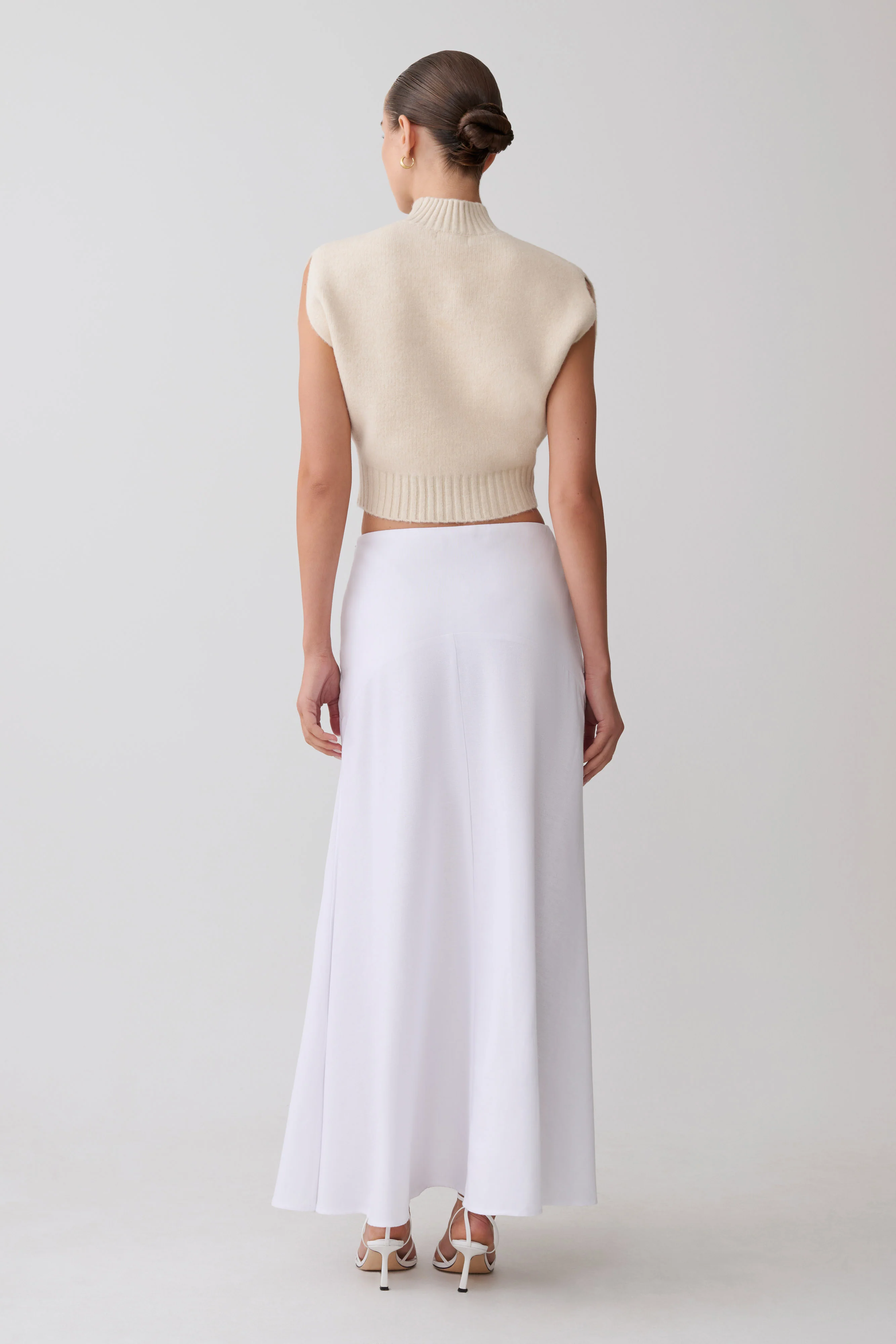Niko Knit Oversized Top - Ivory - Image 10