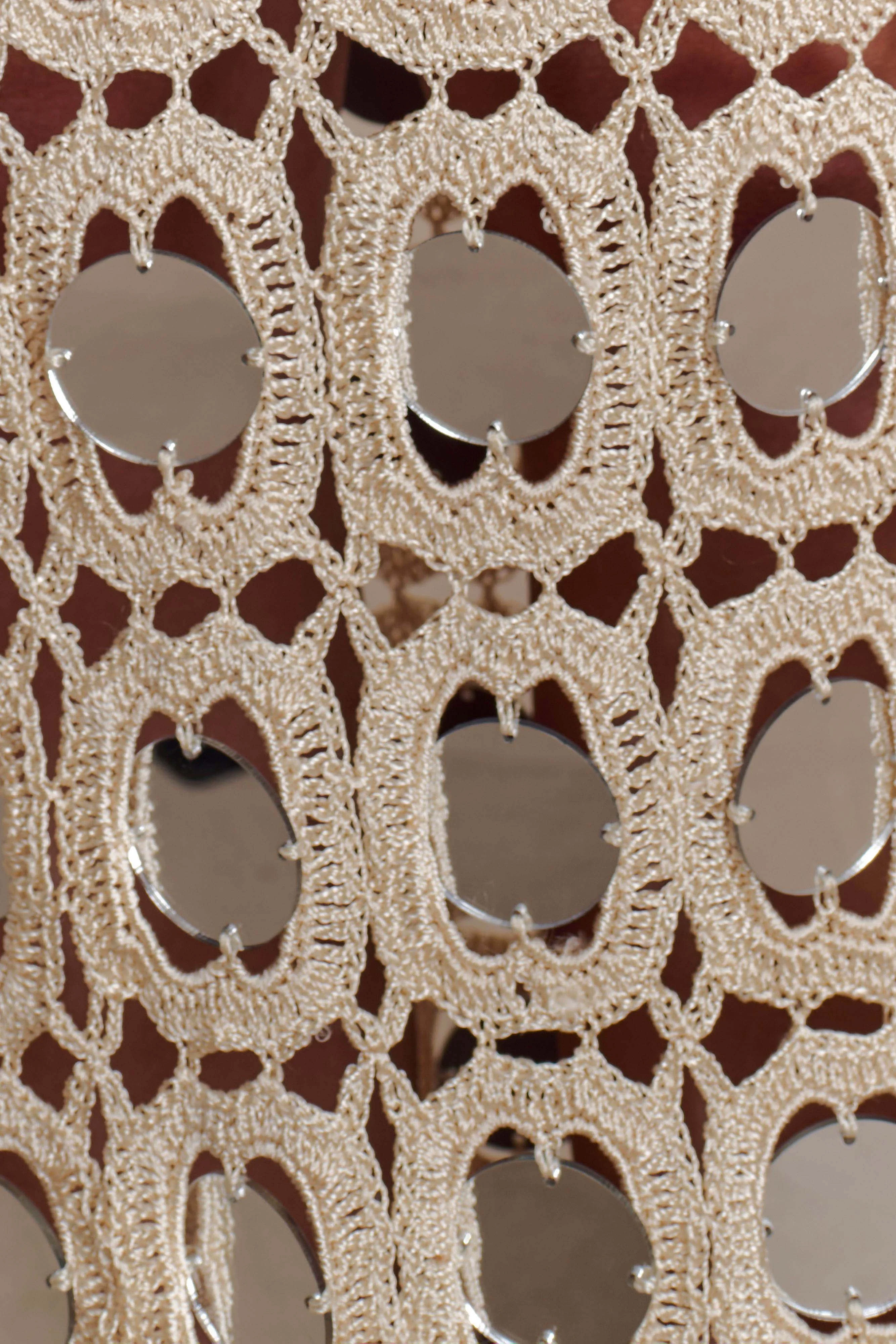 Noel Mirror Knit Midi Skirt - Beige - Image 4