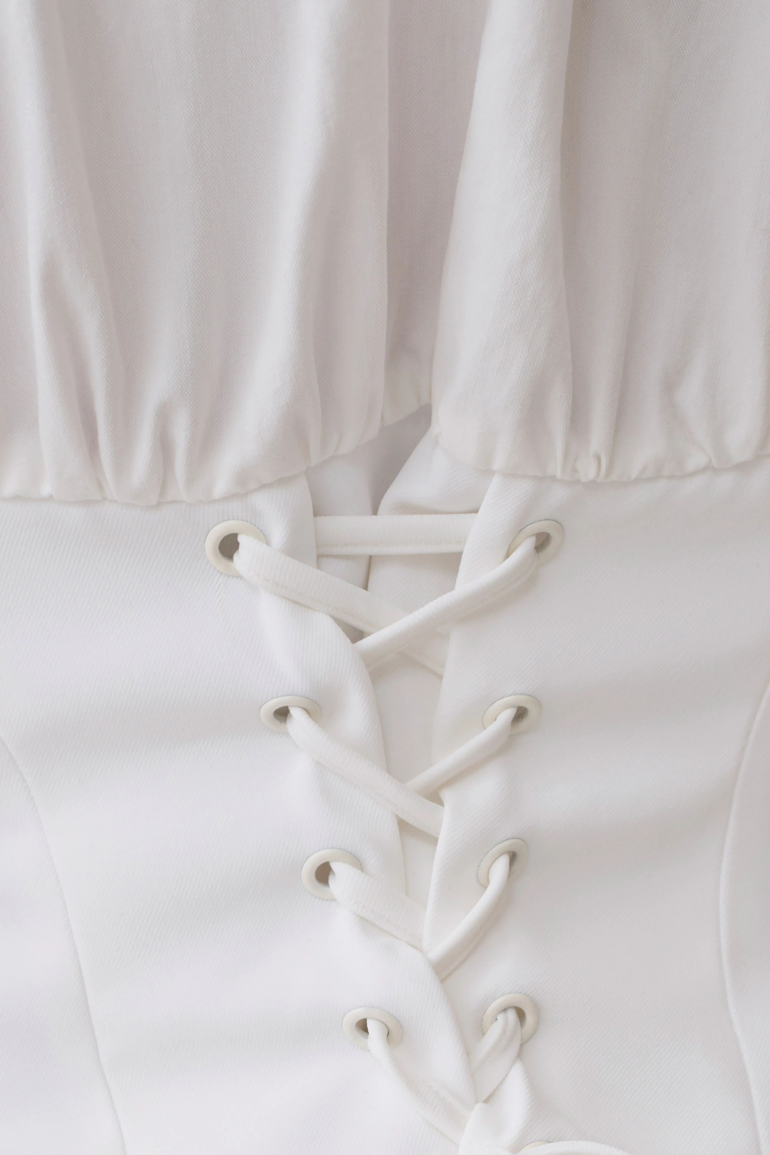 Noelia Tie Back Short Sleeve Shirt - White - Image 10