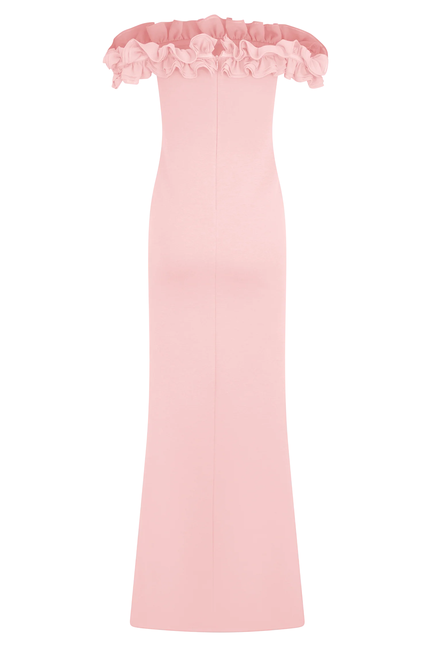 Nova Ruffle Off Shoulder Maxi Dress - Ballet Pink - Image 6