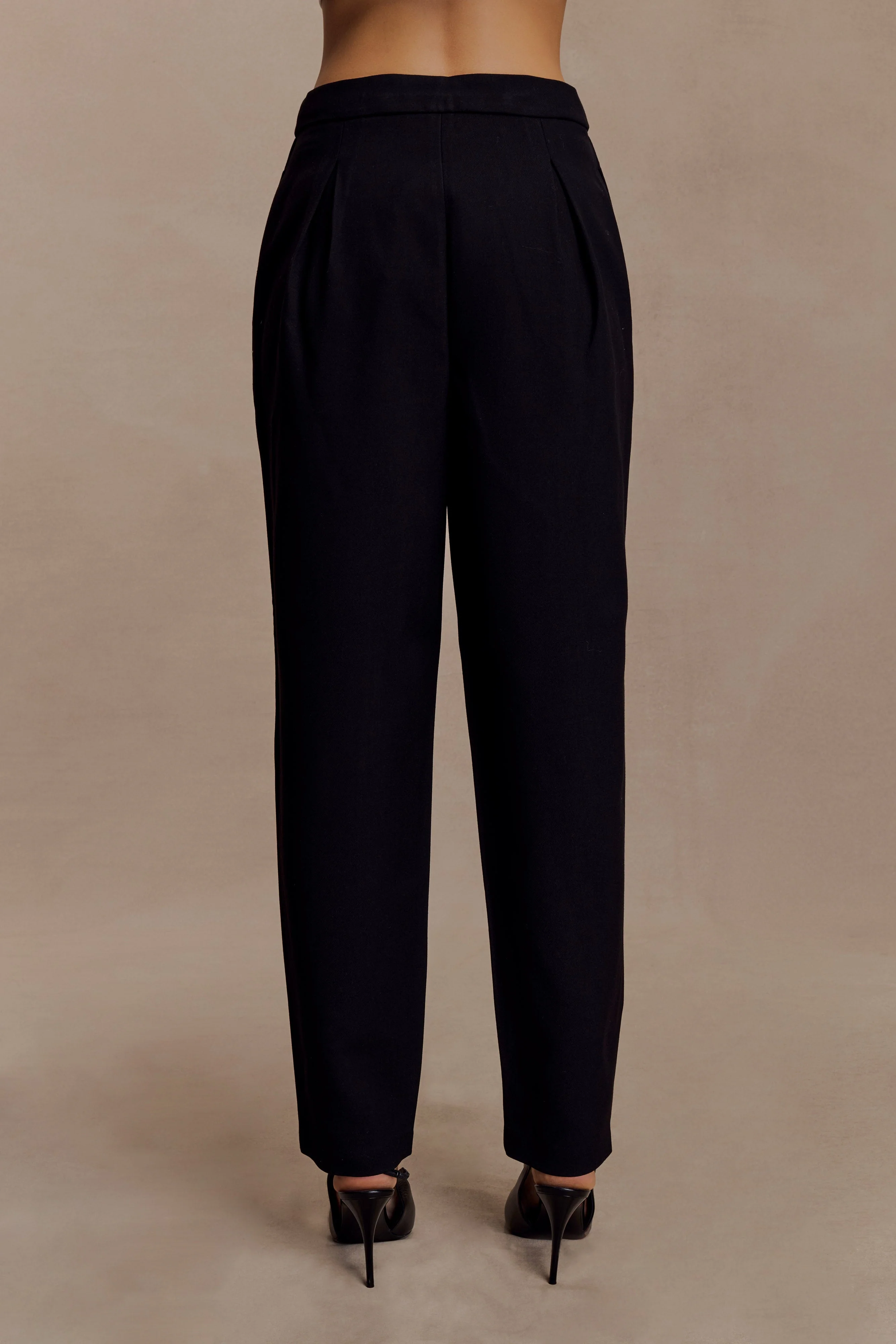 Olie Barrel Leg Suiting Pants - Black - Image 6