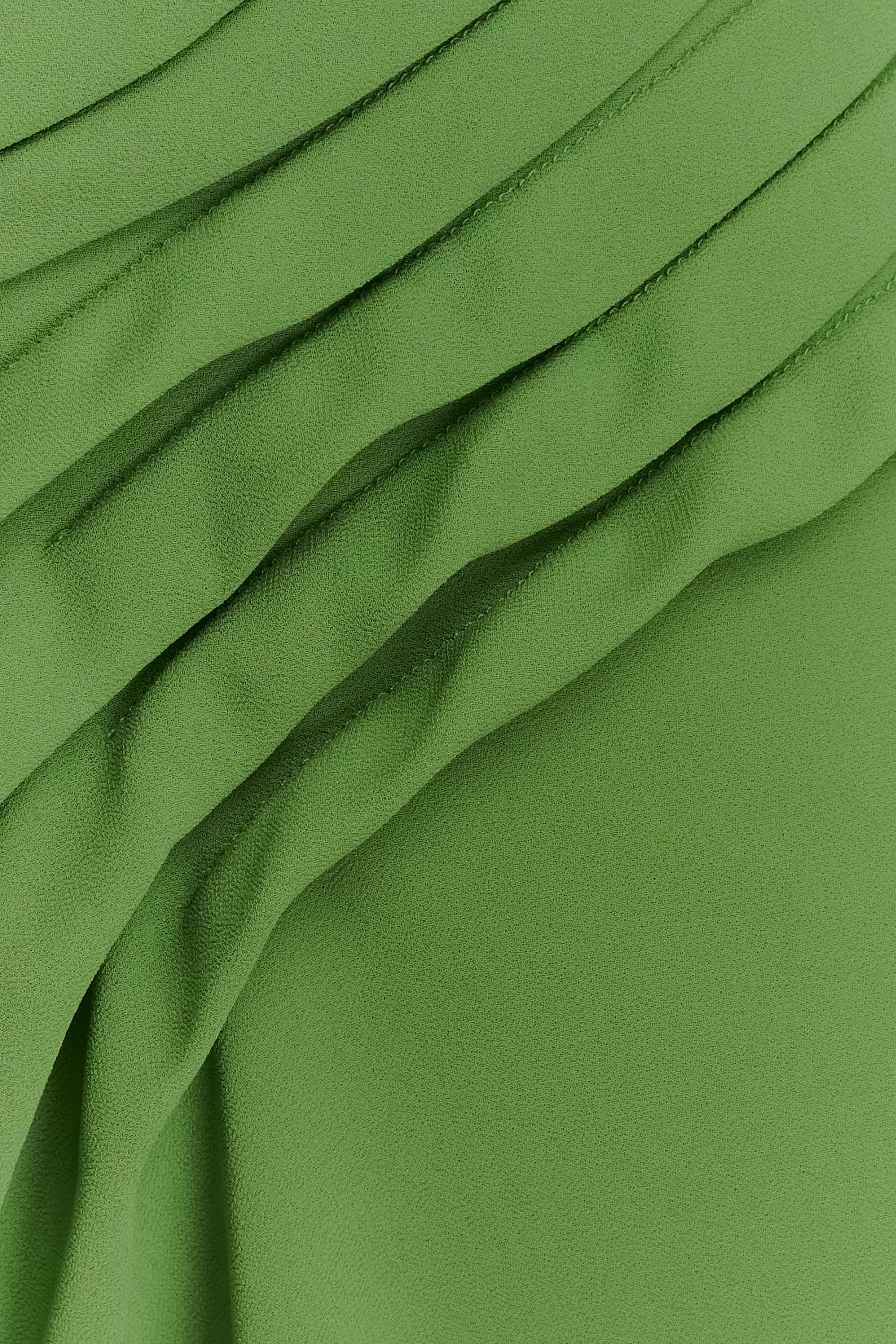 Oria Chiffon Mini Dress - Green - Image 7