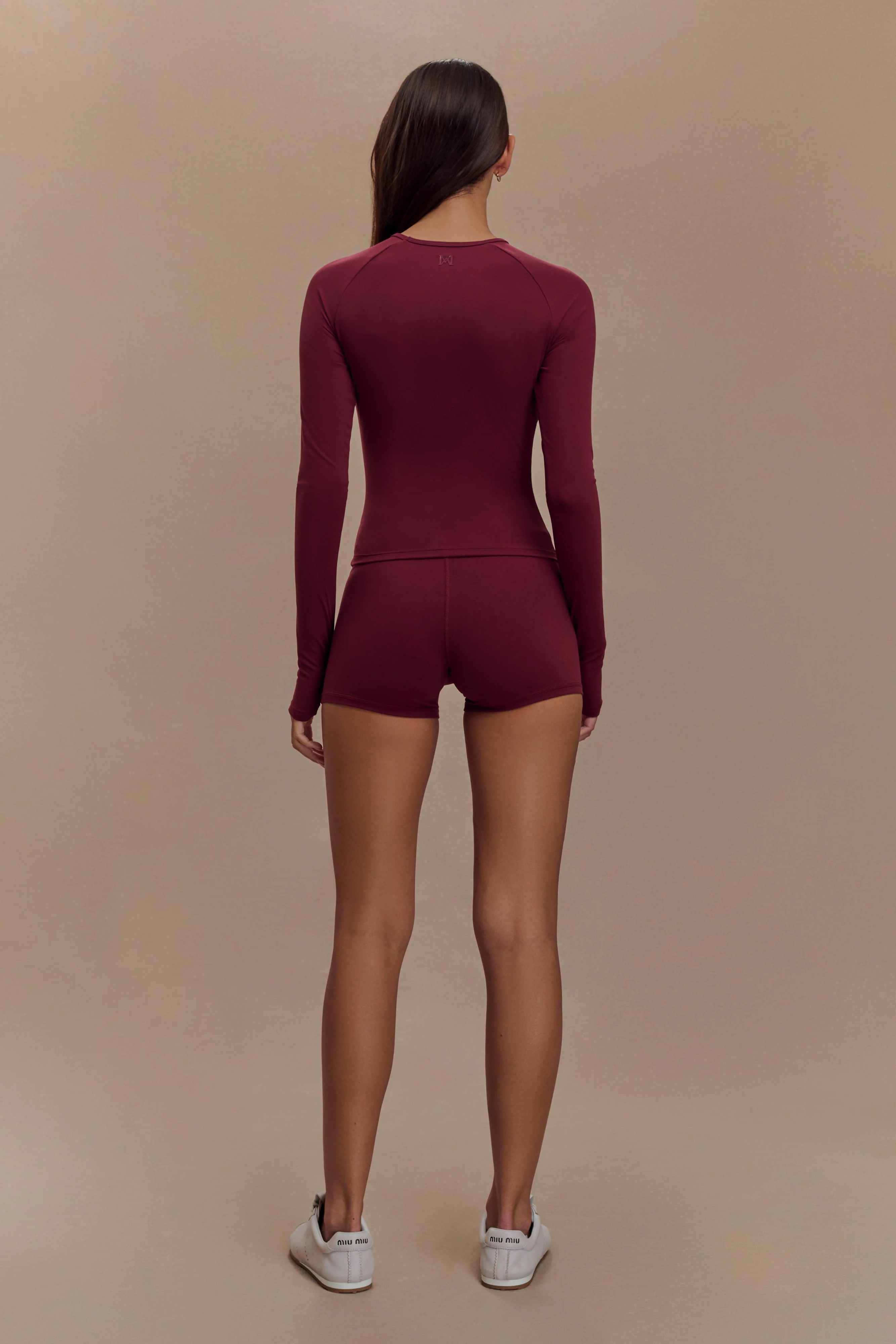 Orion Active Bike Shorts - Burgundy - Image 6