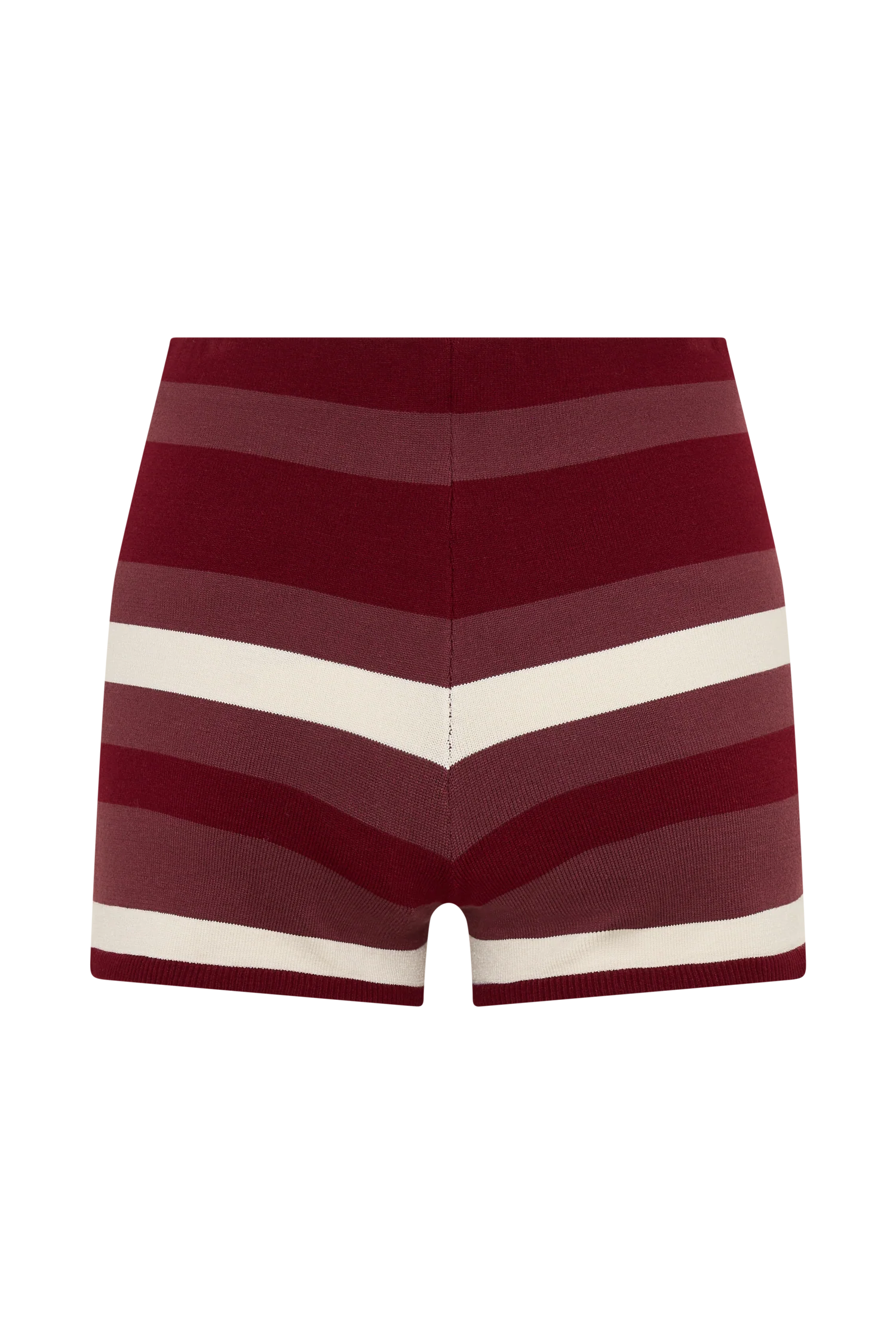 Philly Stripe Knit Short - Burgundy/Cream - Image 9