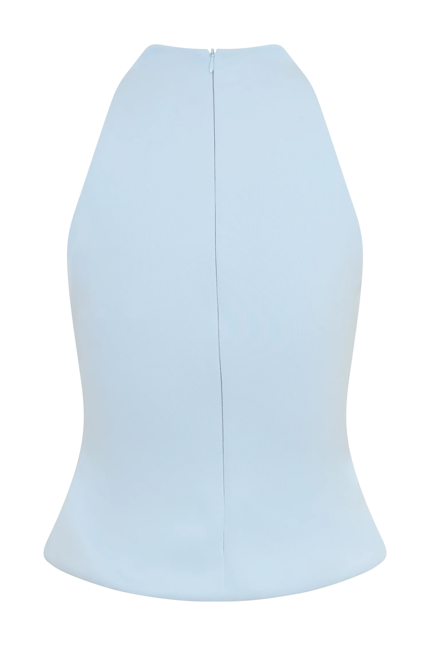 Portia Scuba Sleeveless Top - Pale Blue - Image 8
