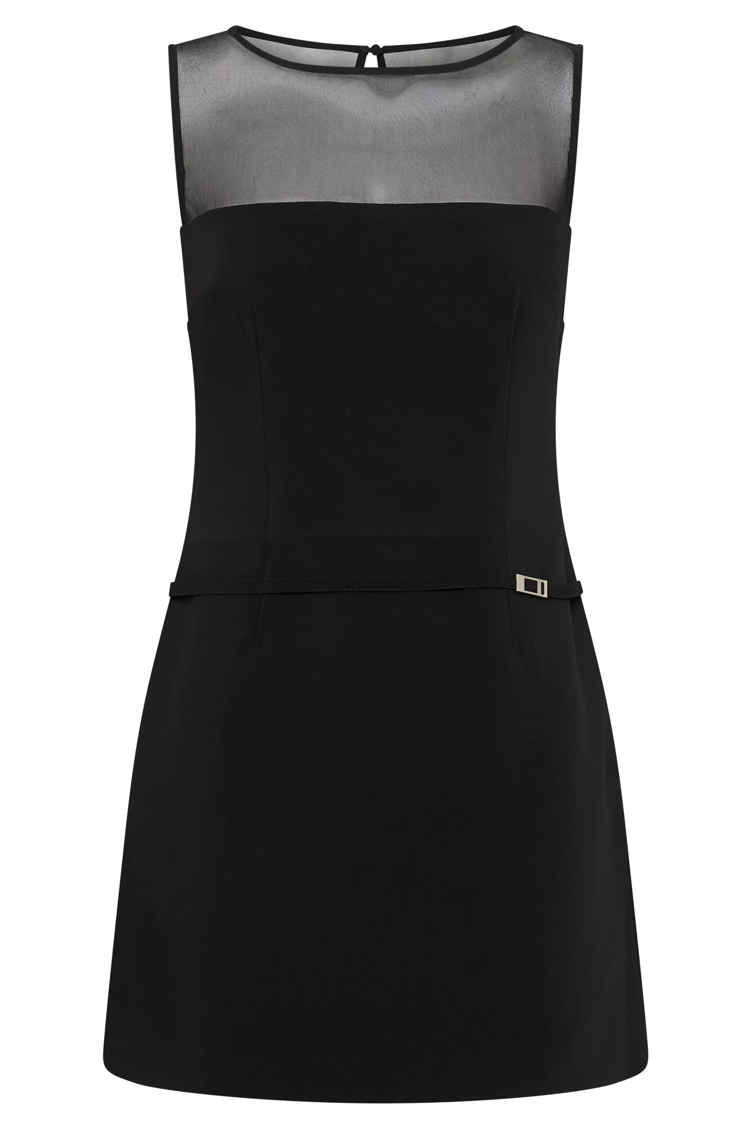 Posie Suiting Belted Mini Dress - Black - Image 8