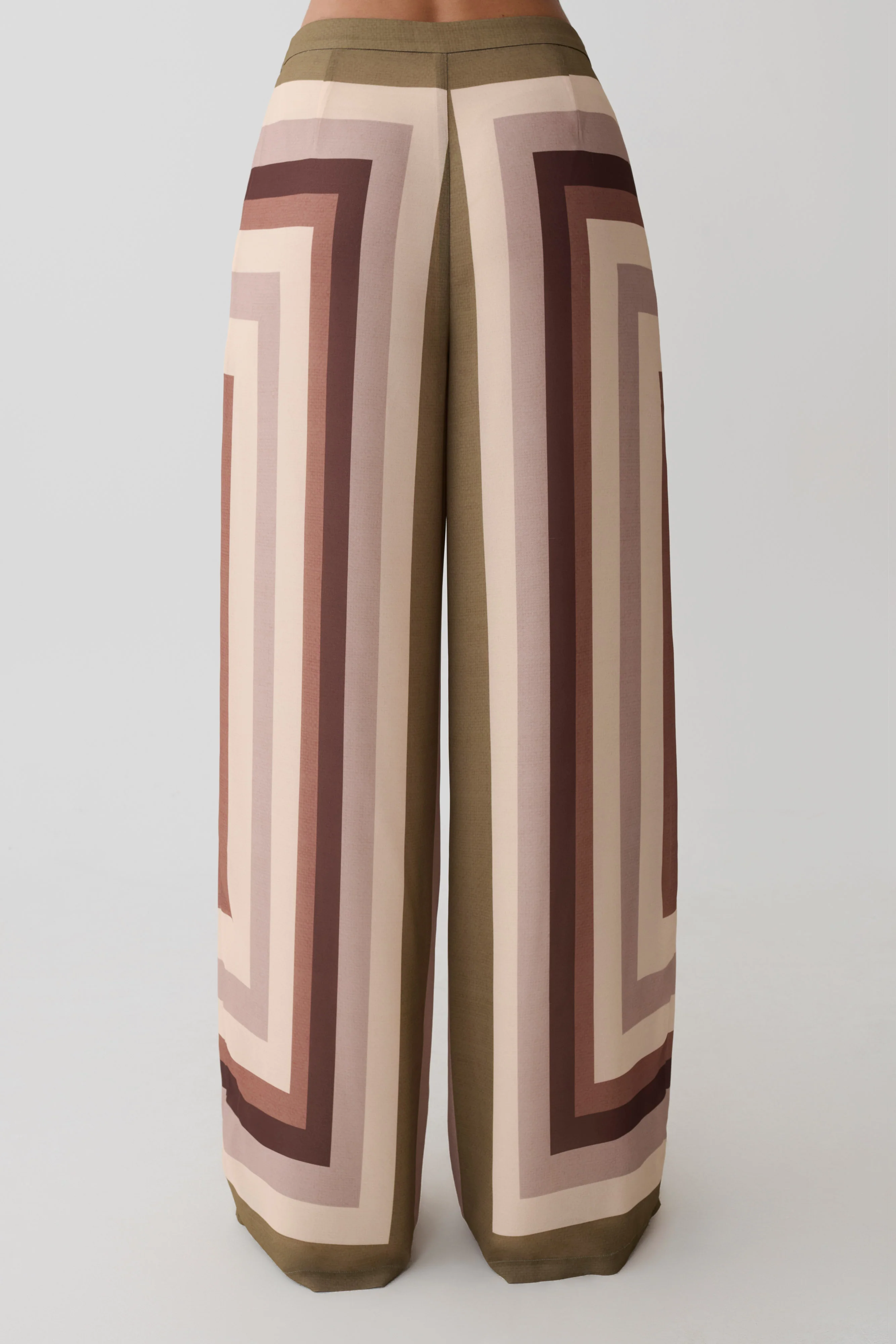 Rachel Chiffon Straight Leg Pants - Multi Stripe - Image 6