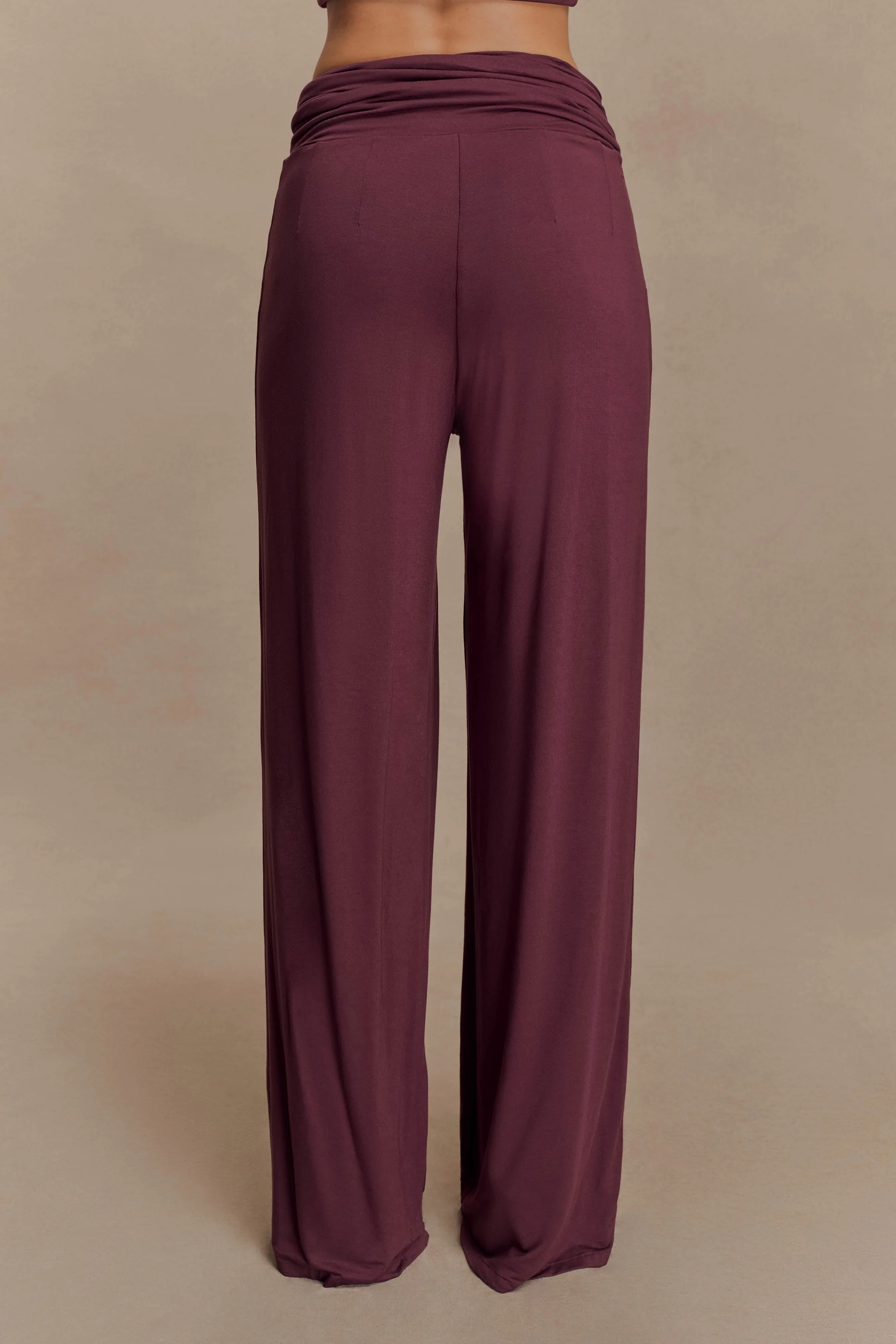 Ramona Modal Straight Leg Pant - Mahogany - Image 4