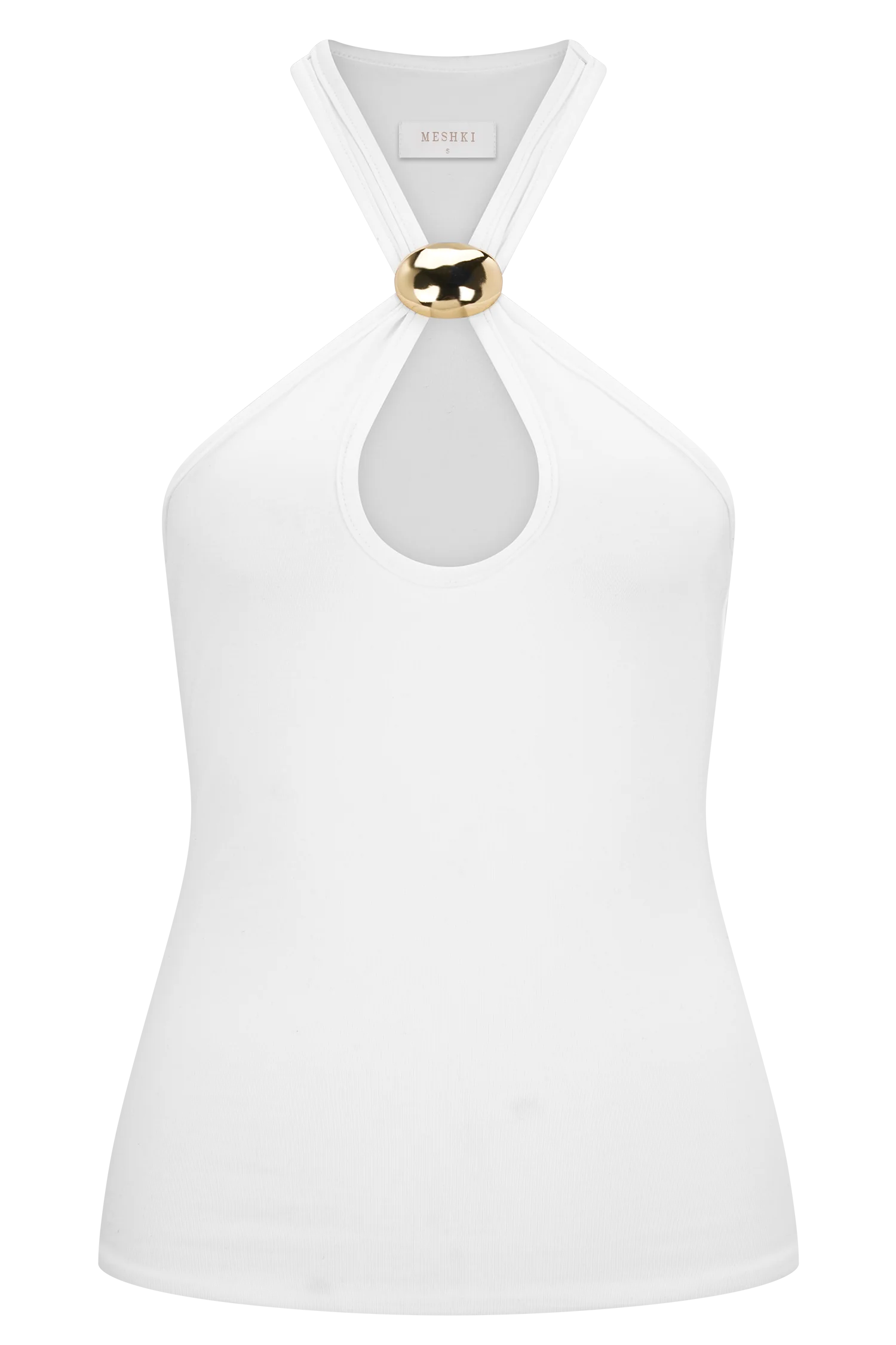Ramona Modal Tank Top With Hardware - Ivory - Image 7