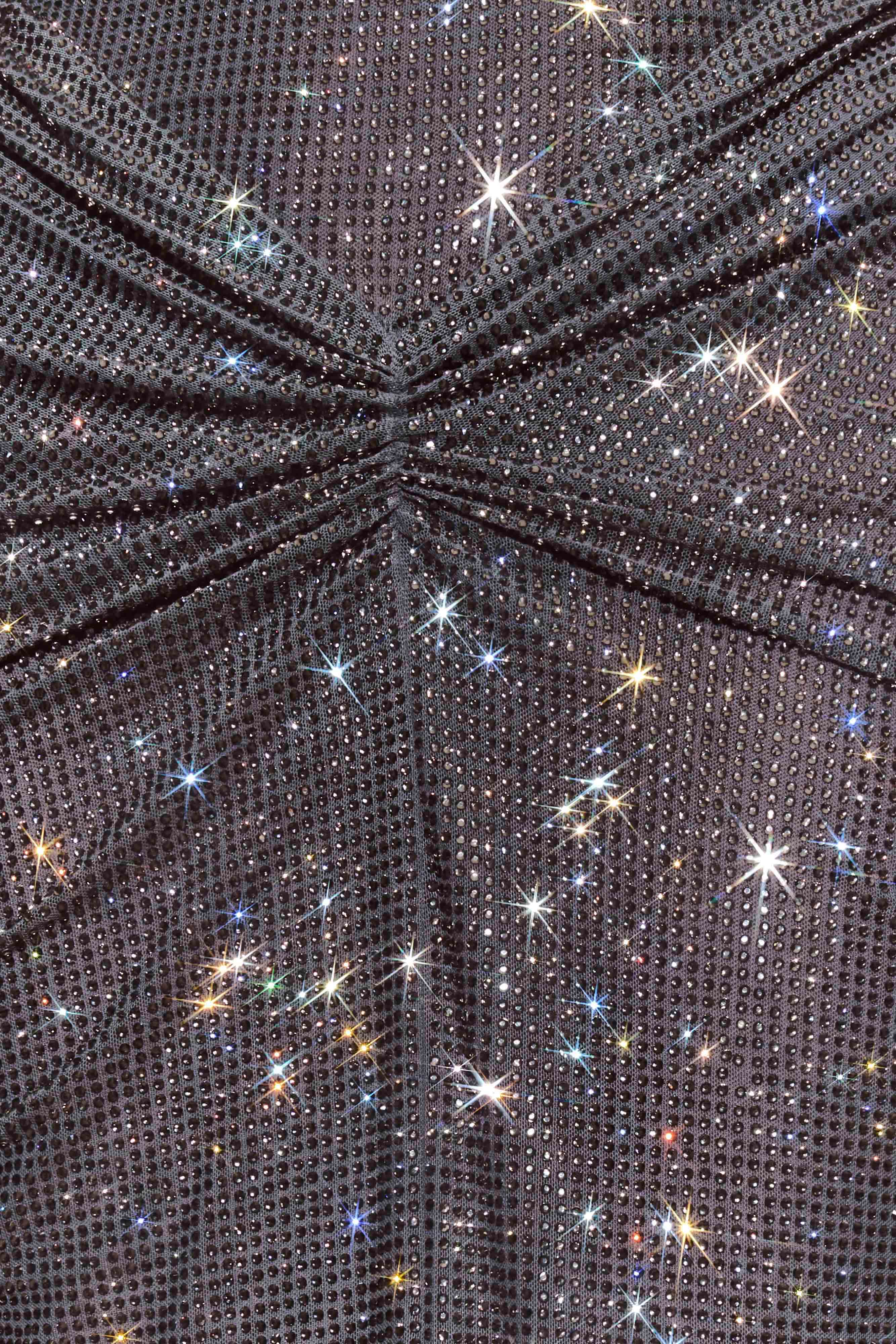 Roisin Diamante Maxi Dress - Gunmetal - Image 5