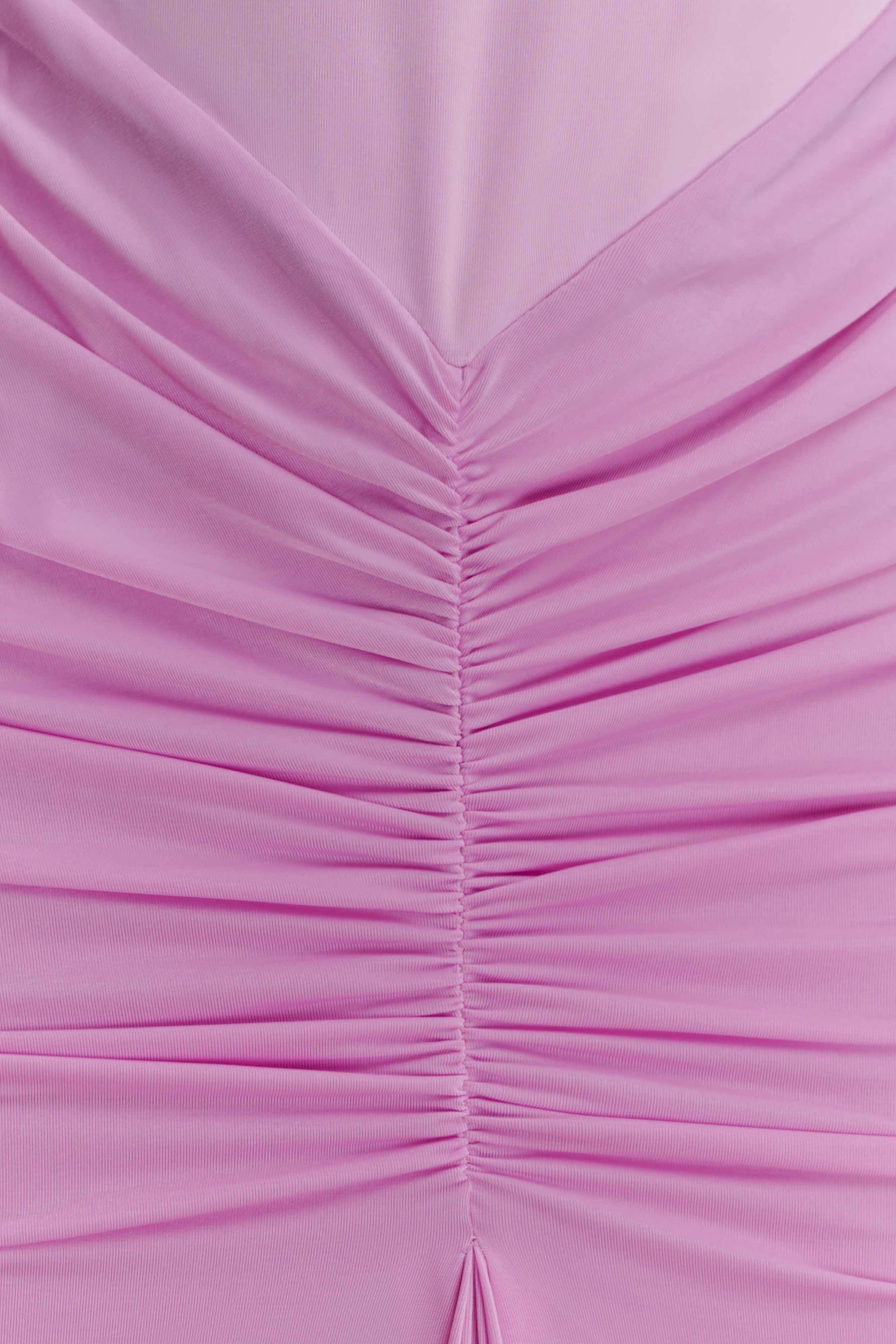 Roisin Slinky Maxi Dress - Powder Pink - Image 4