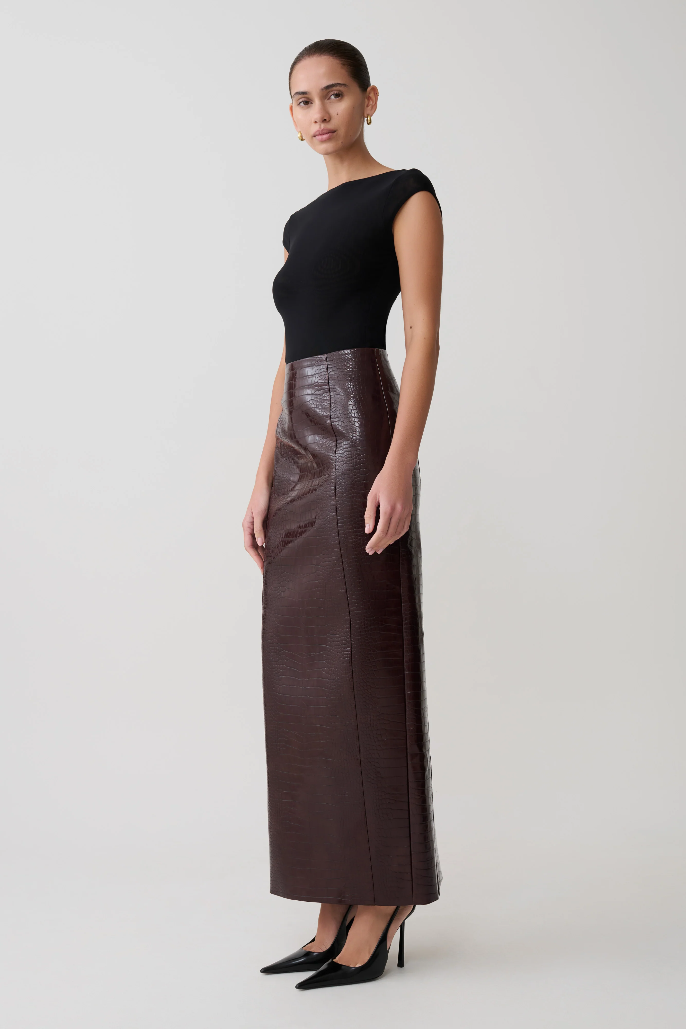 Romana Short Sleeve Mesh Top - Black - Image 6