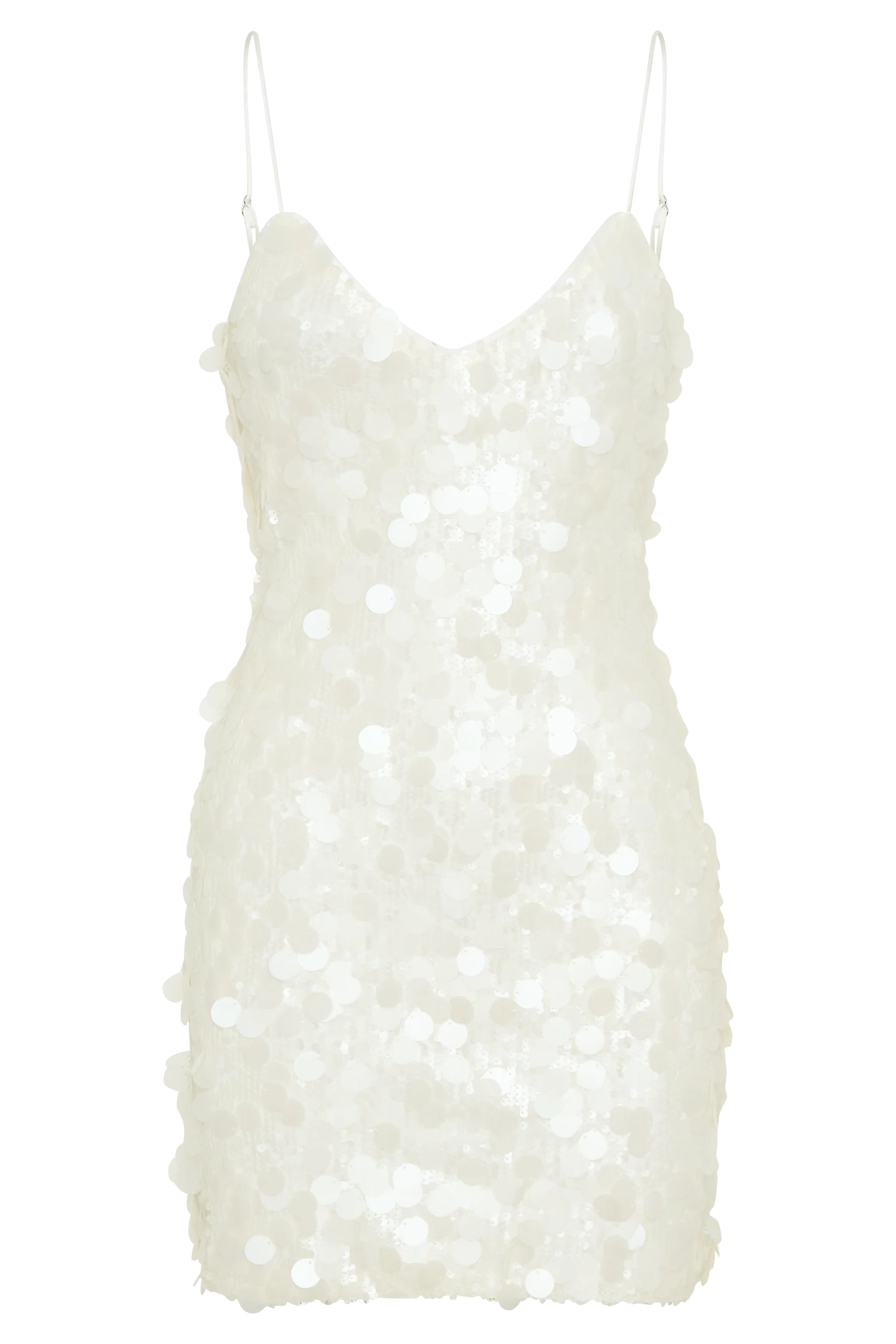 Romilly Sequin Mini Dress - Ivory - Image 10