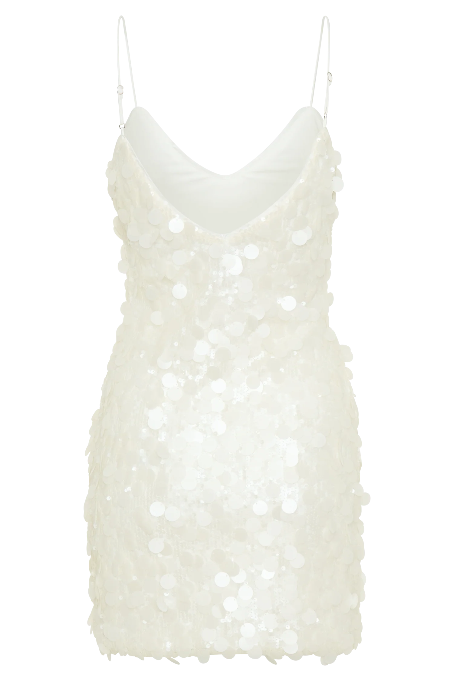 Romilly Sequin Mini Dress - Ivory - Image 9