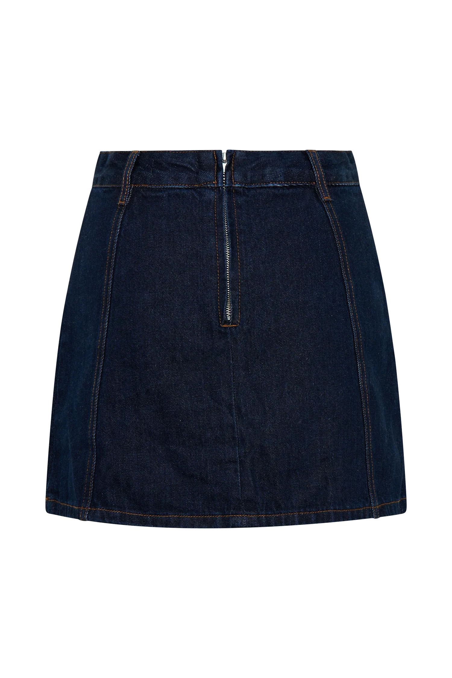 Rosalyn Mini Denim Skort - Indigo Blue - Image 11