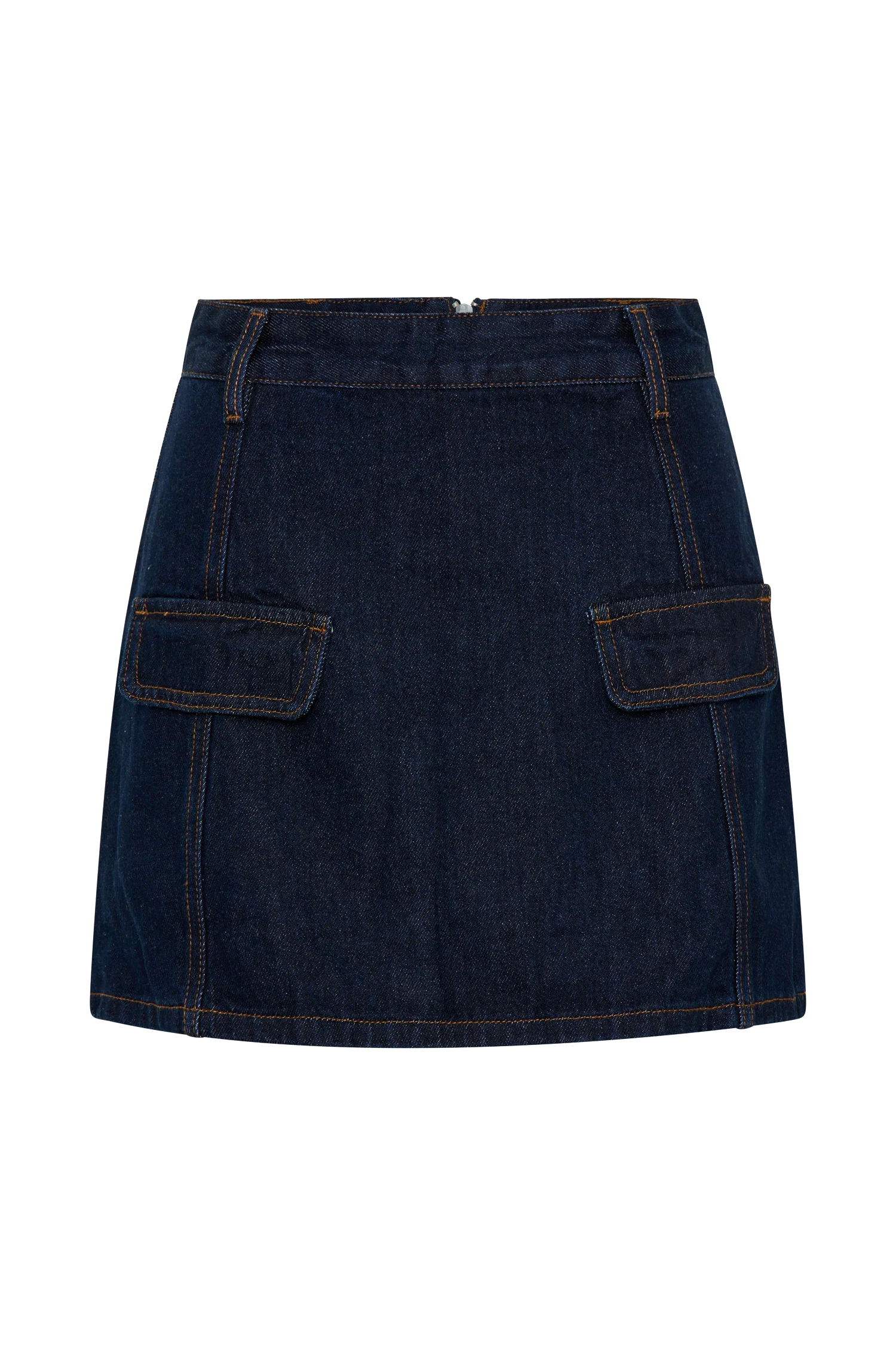 Rosalyn Mini Denim Skort - Indigo Blue - Image 12