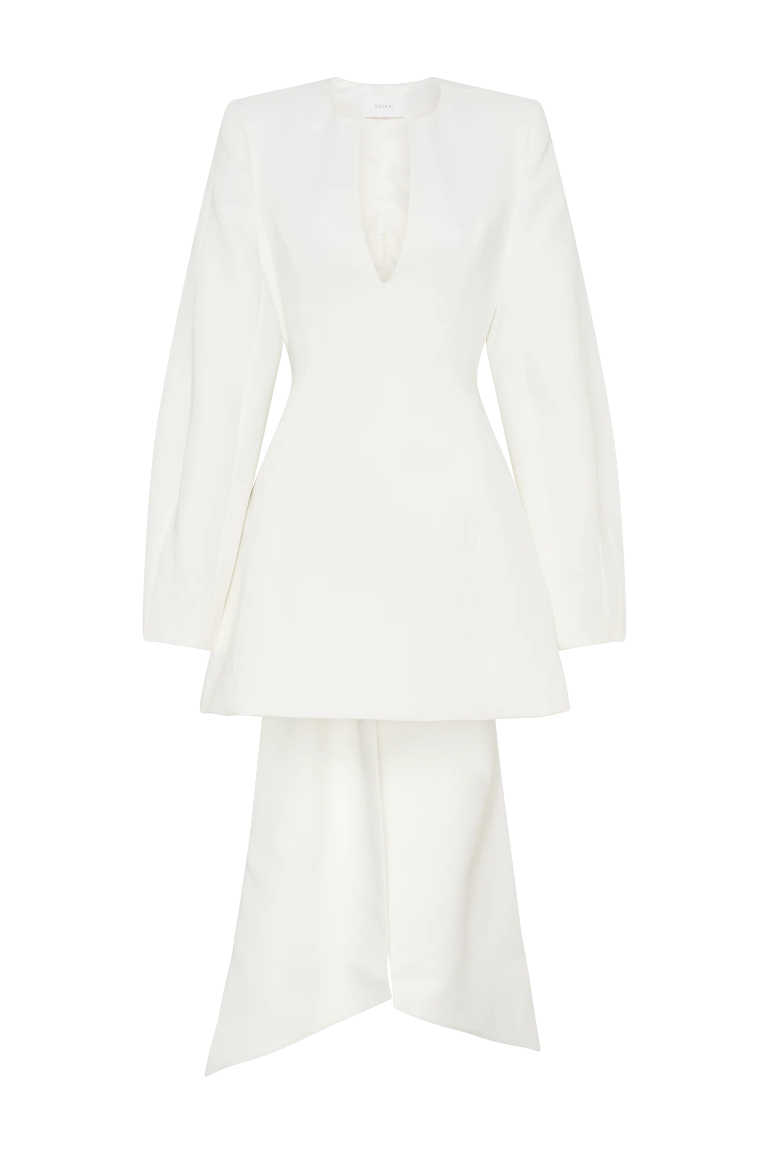 Rosanna Suiting Bow Mini Dress - Ivory - Image 8