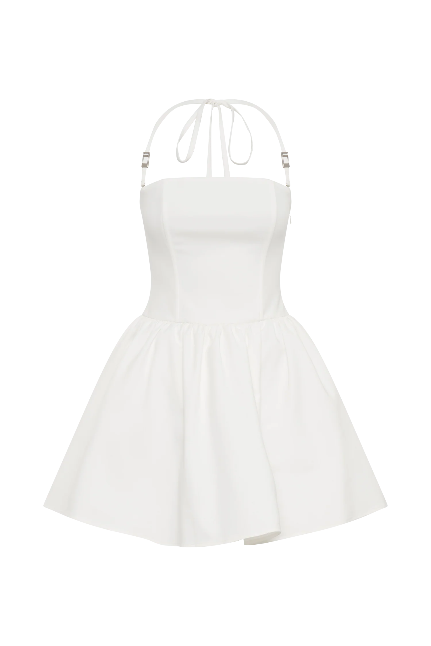 Ruby Halter Mini Dress - White - Image 10
