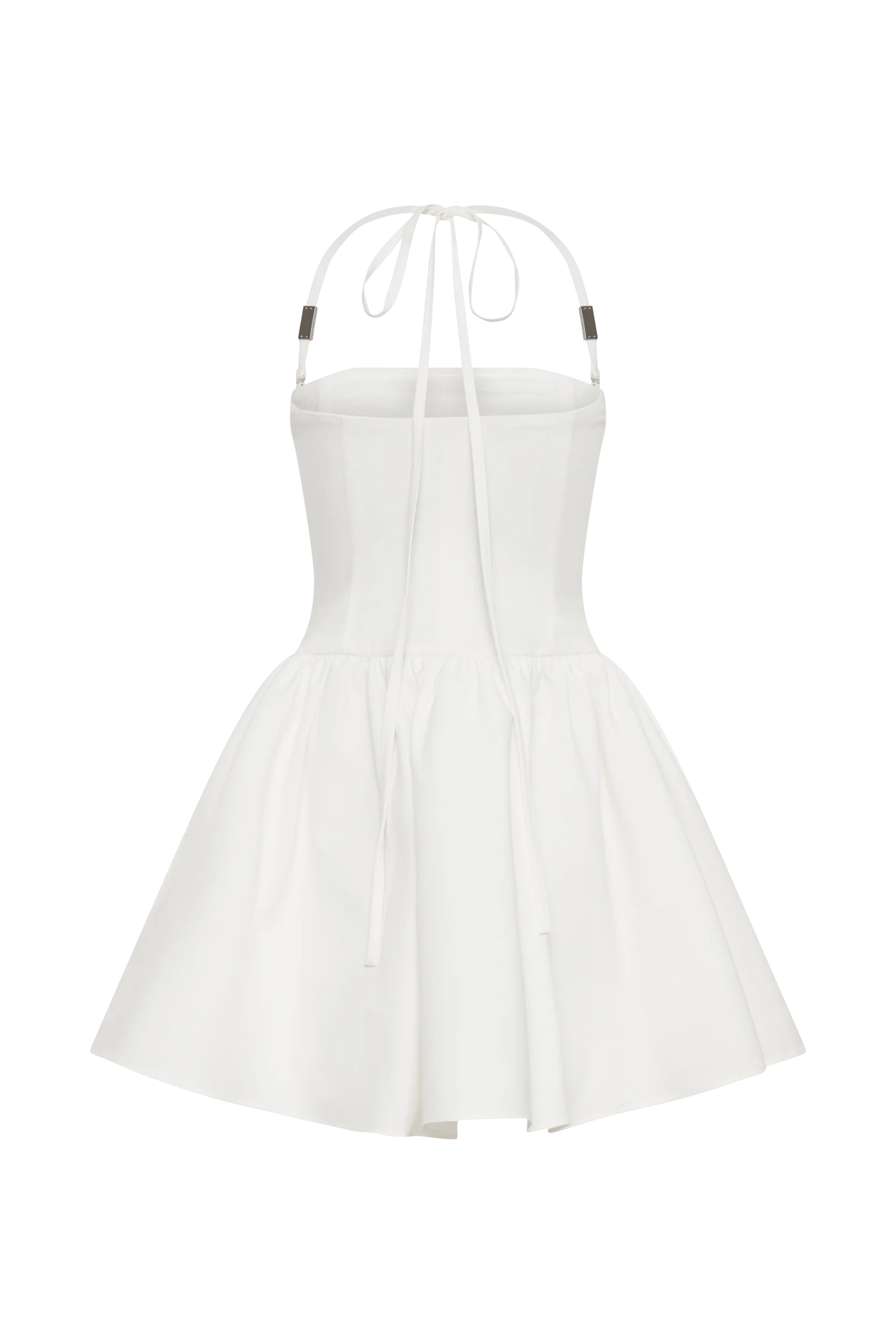 Ruby Halter Mini Dress - White - Image 9