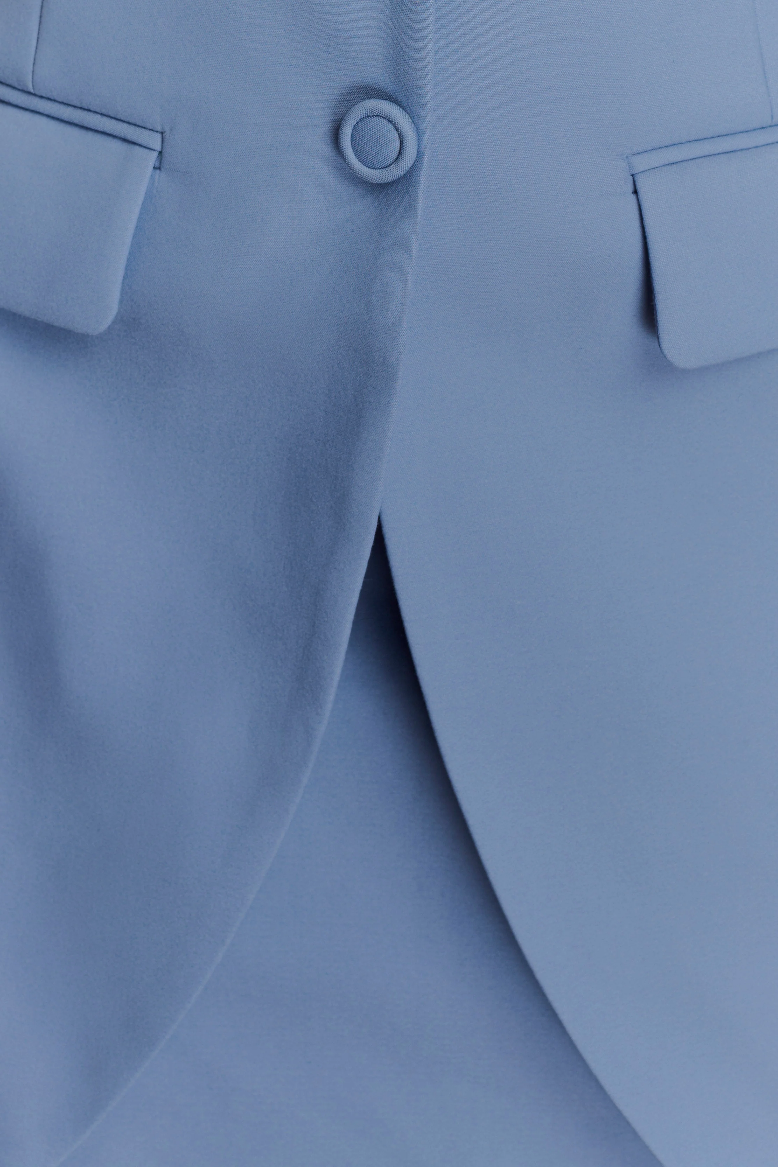 Ruth Cotton Halter Mini Dress - Ocean Blue - Image 5