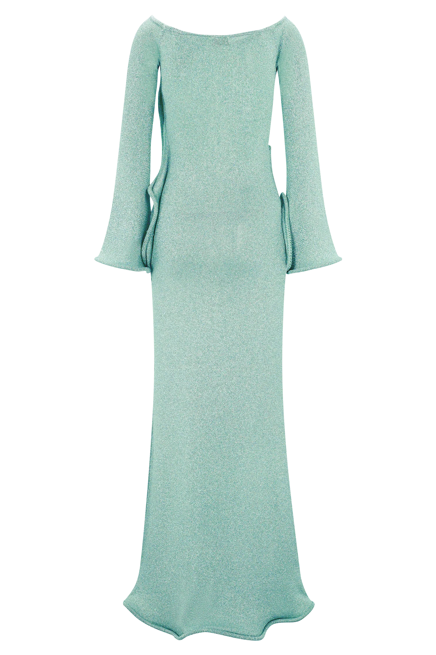 Sandrine Lurex Knit Maxi Dress - Aqua - Image 10