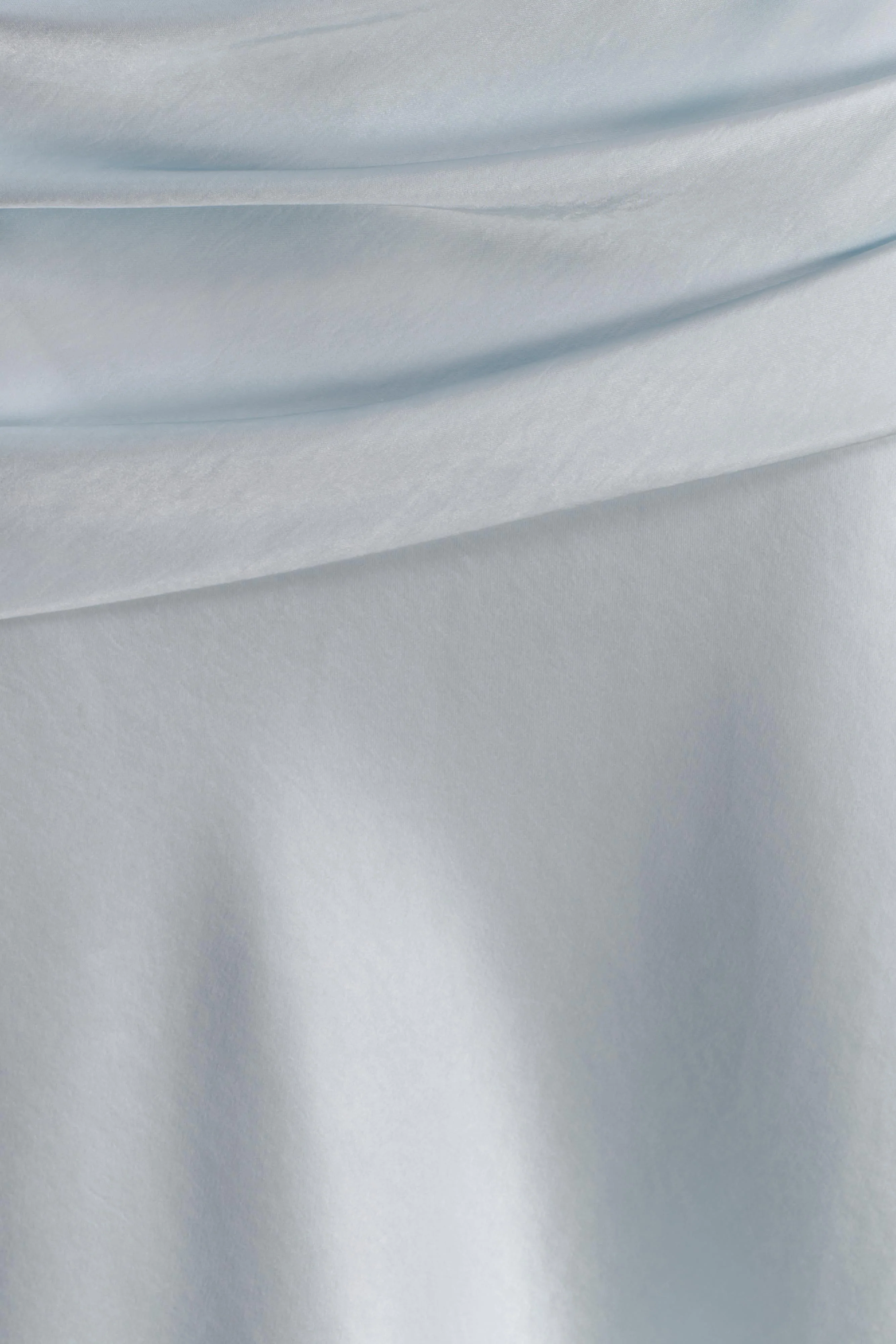 Sarah Strapless Maxi Dress With Waist Tie - Ice Blue - Image 9