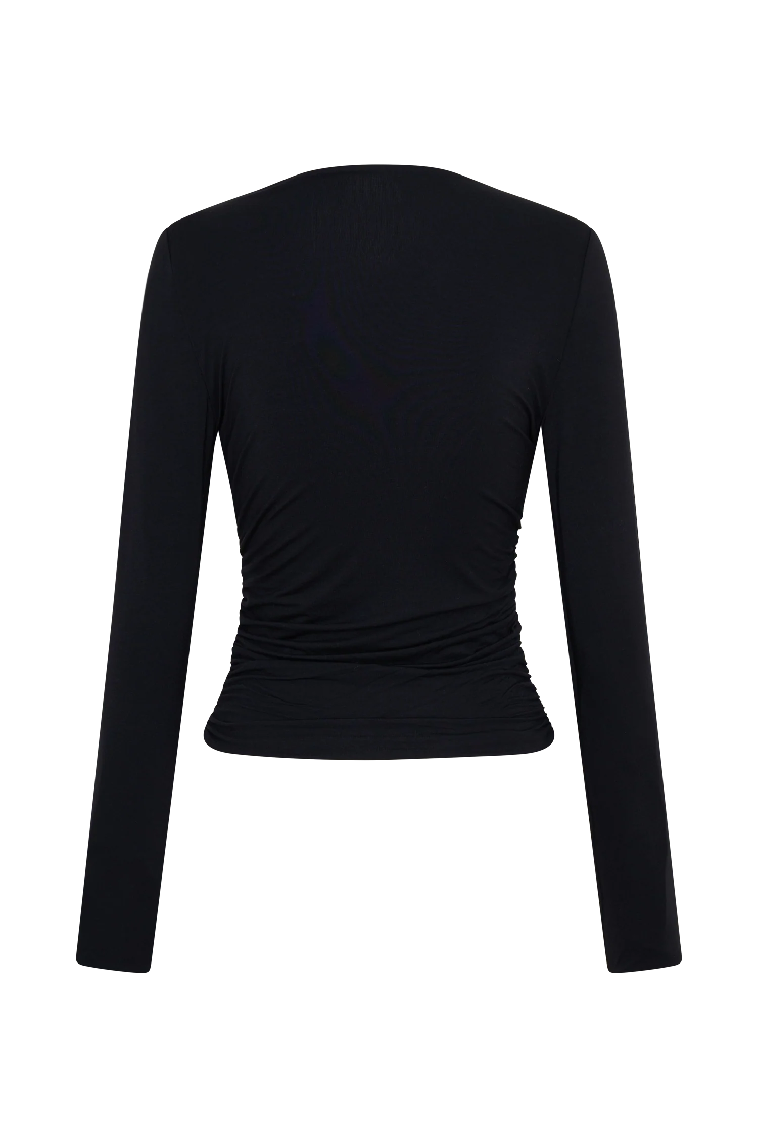 Sari Long Sleeve Modal Top - Black - Image 3