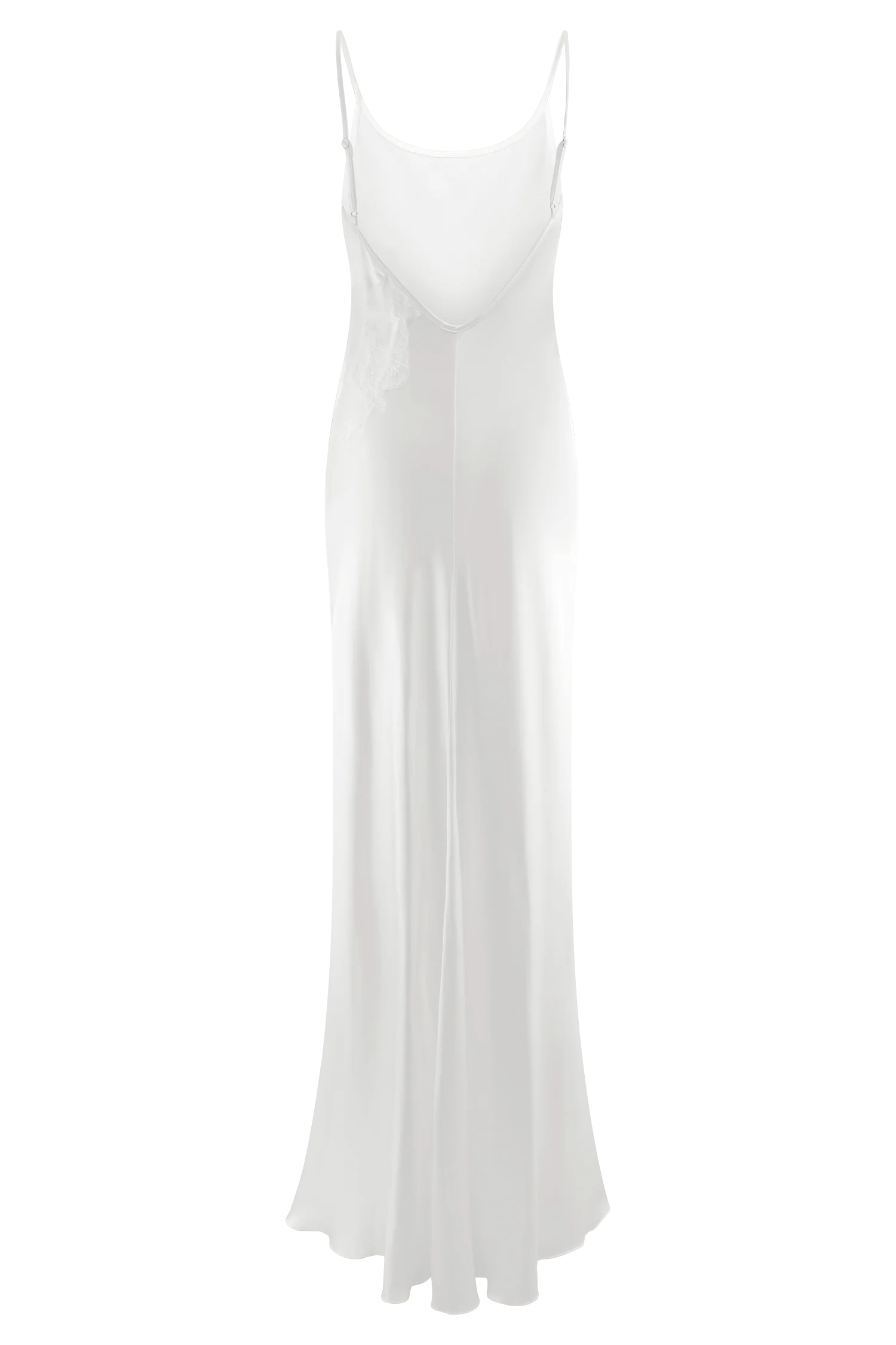 Saylor Satin Slip Maxi Dress - Ivory - Image 8