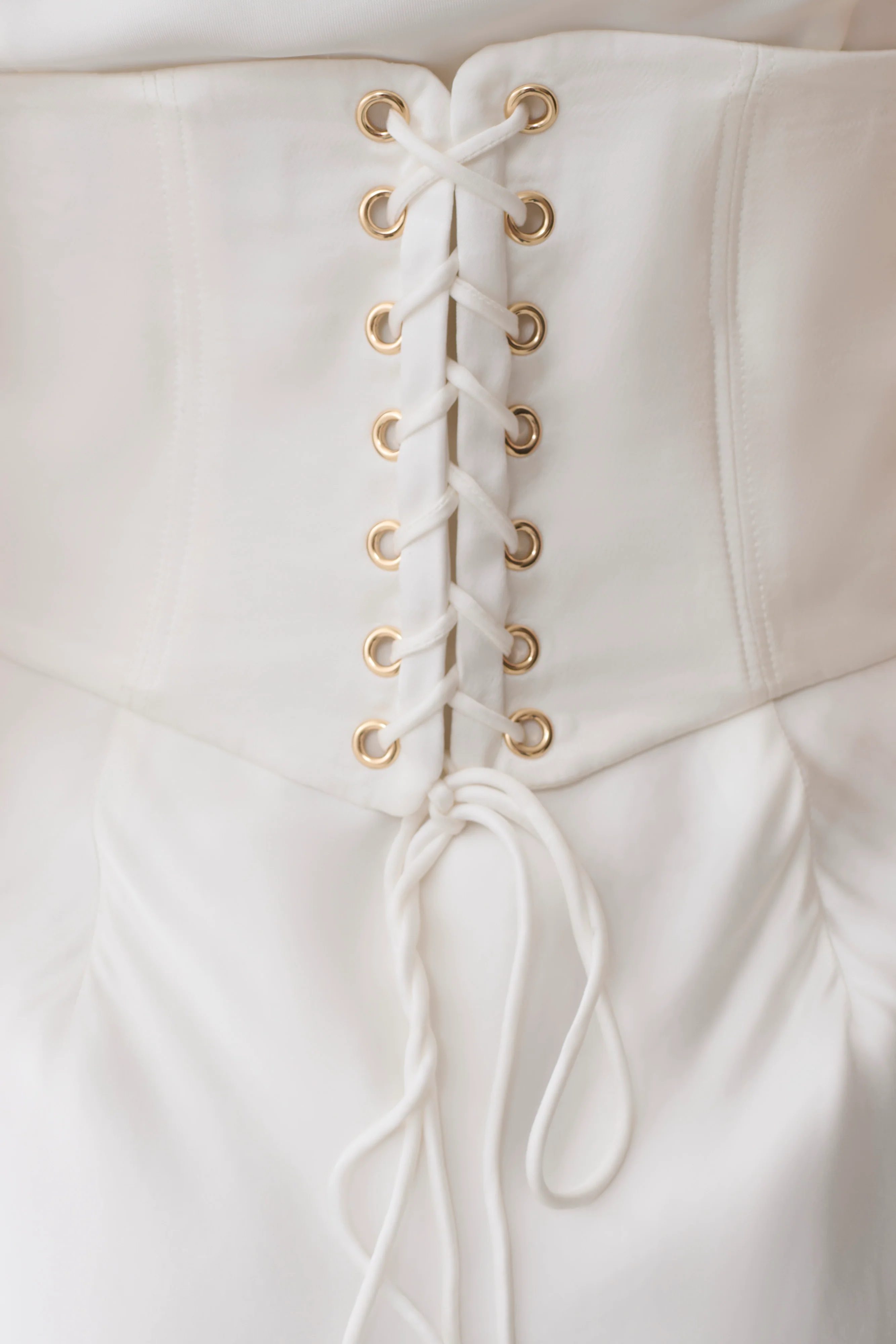 Seraphine Corset Satin Maxi Dress - Ivory - Image 7