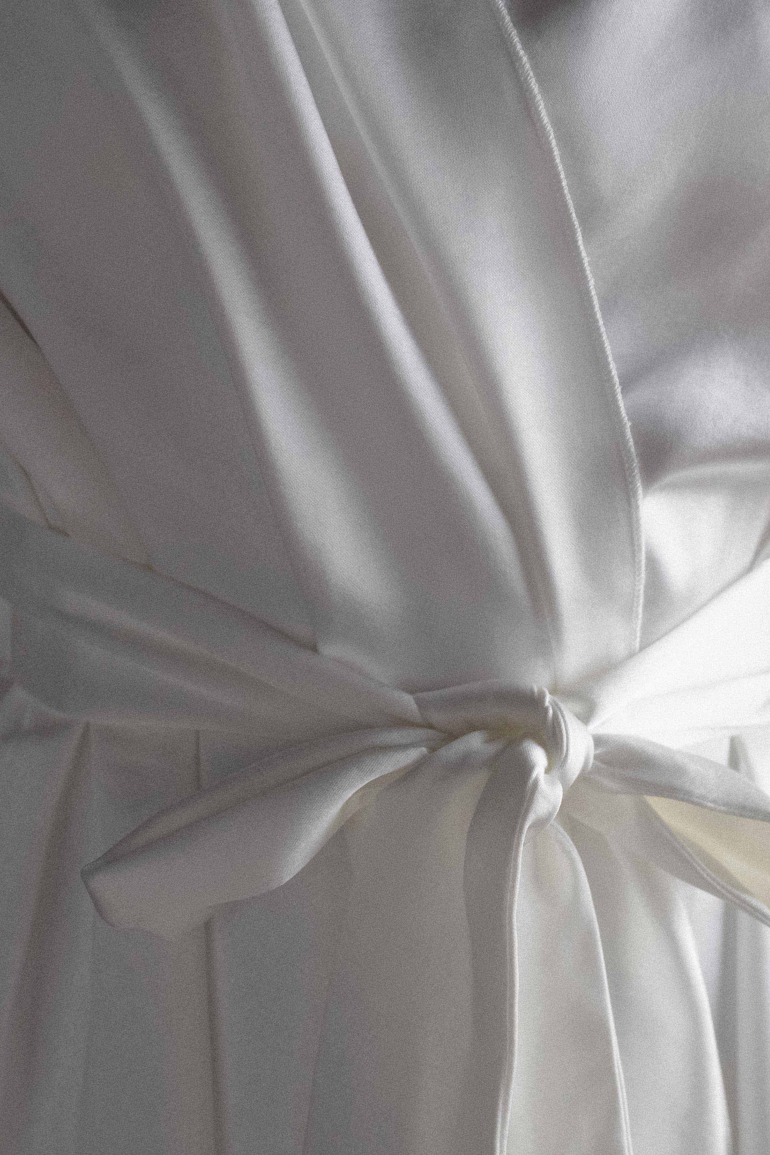 Sterling Satin Bridal Robe - Ivory - Image 7