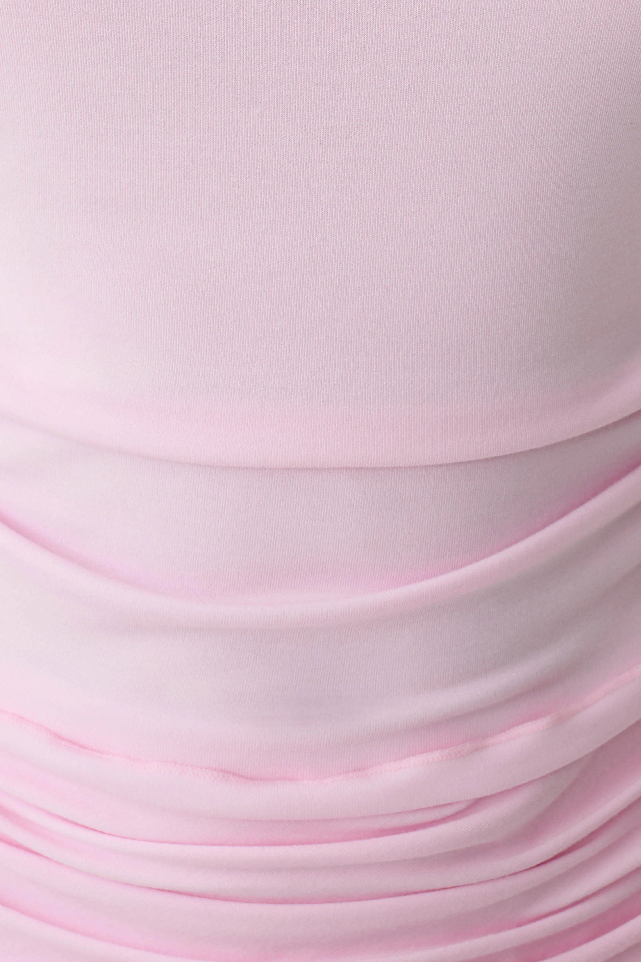 Talise Modal Flounce Short Sleeve Top - Ballet Pink - Image 9