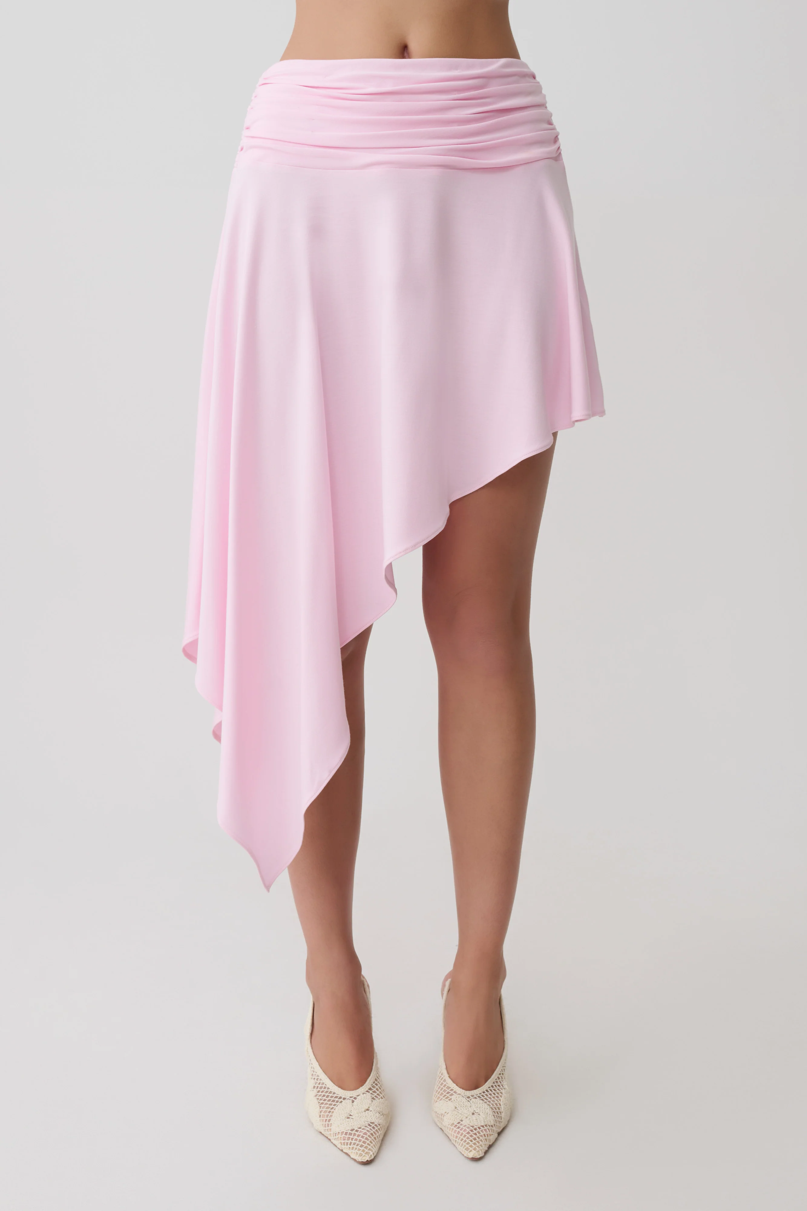 Talise Modal Hankie Midi Skirt - Ballet Pink - Image 6