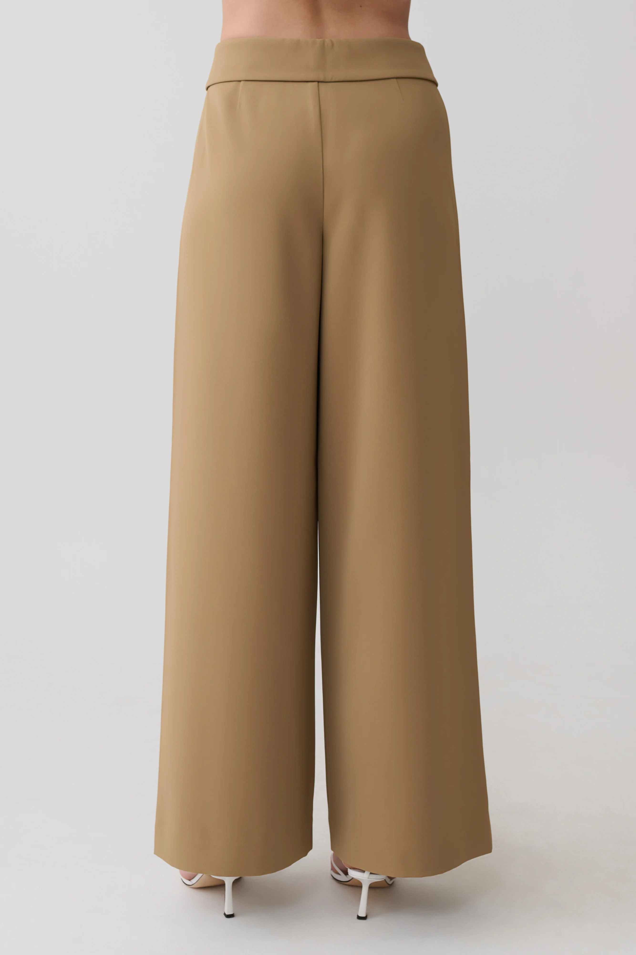 Tanya Wide Leg Suiting Pants - Camel - Image 8