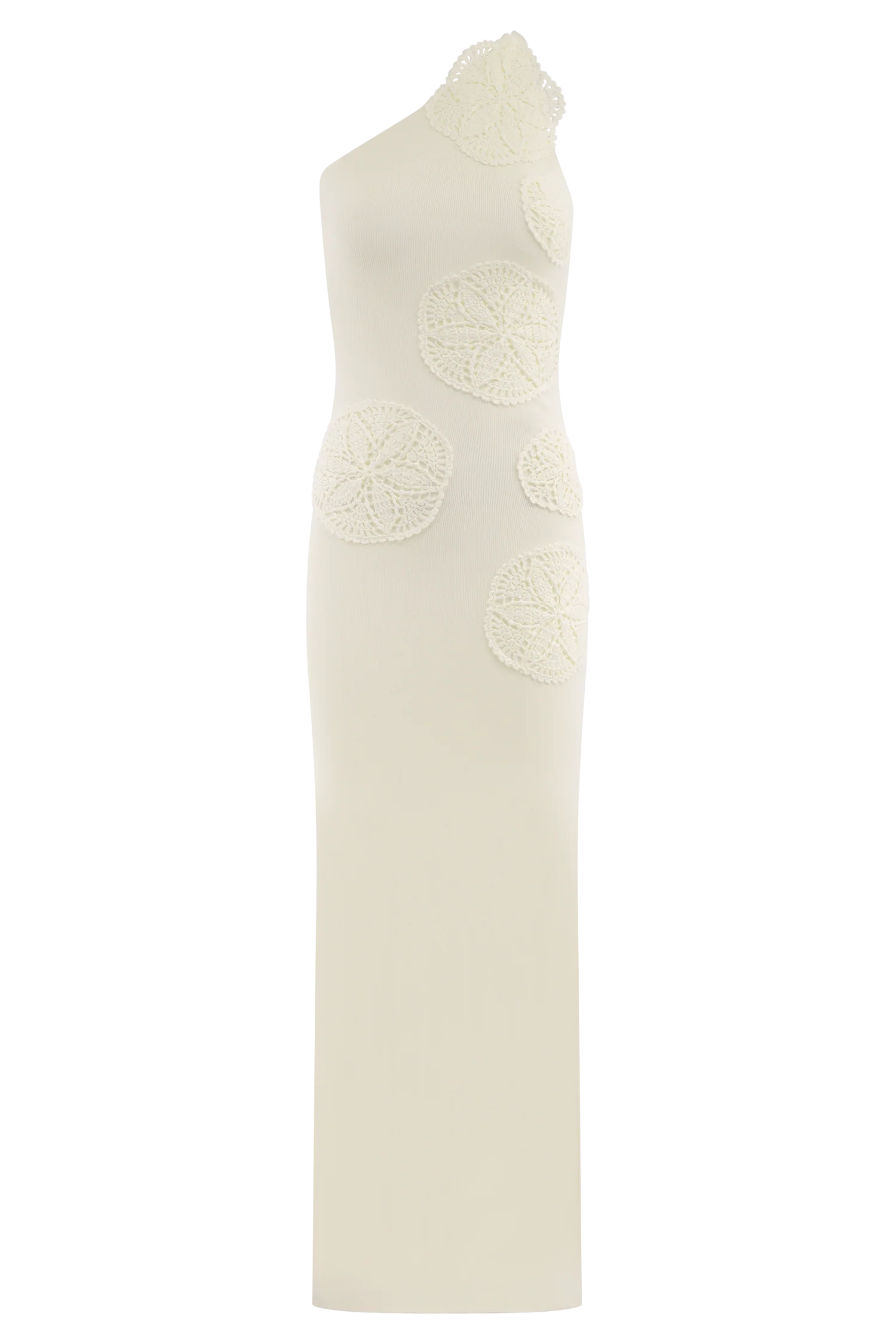 Teneika Crochet Knit Maxi Dress - Ivory - Image 7