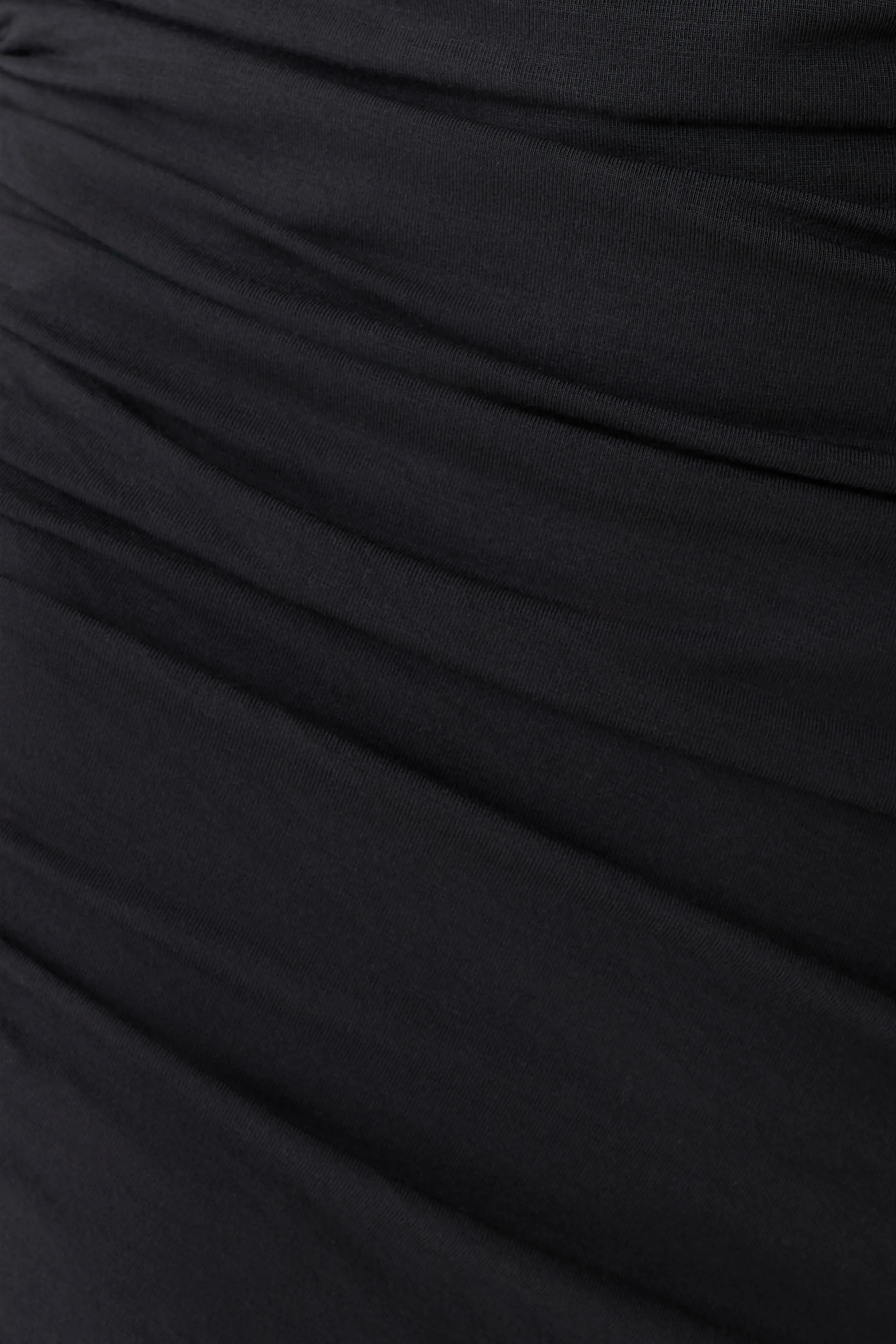 Thao Long Sleeve Gathered Mini Dress - Dark Charcoal - Image 7