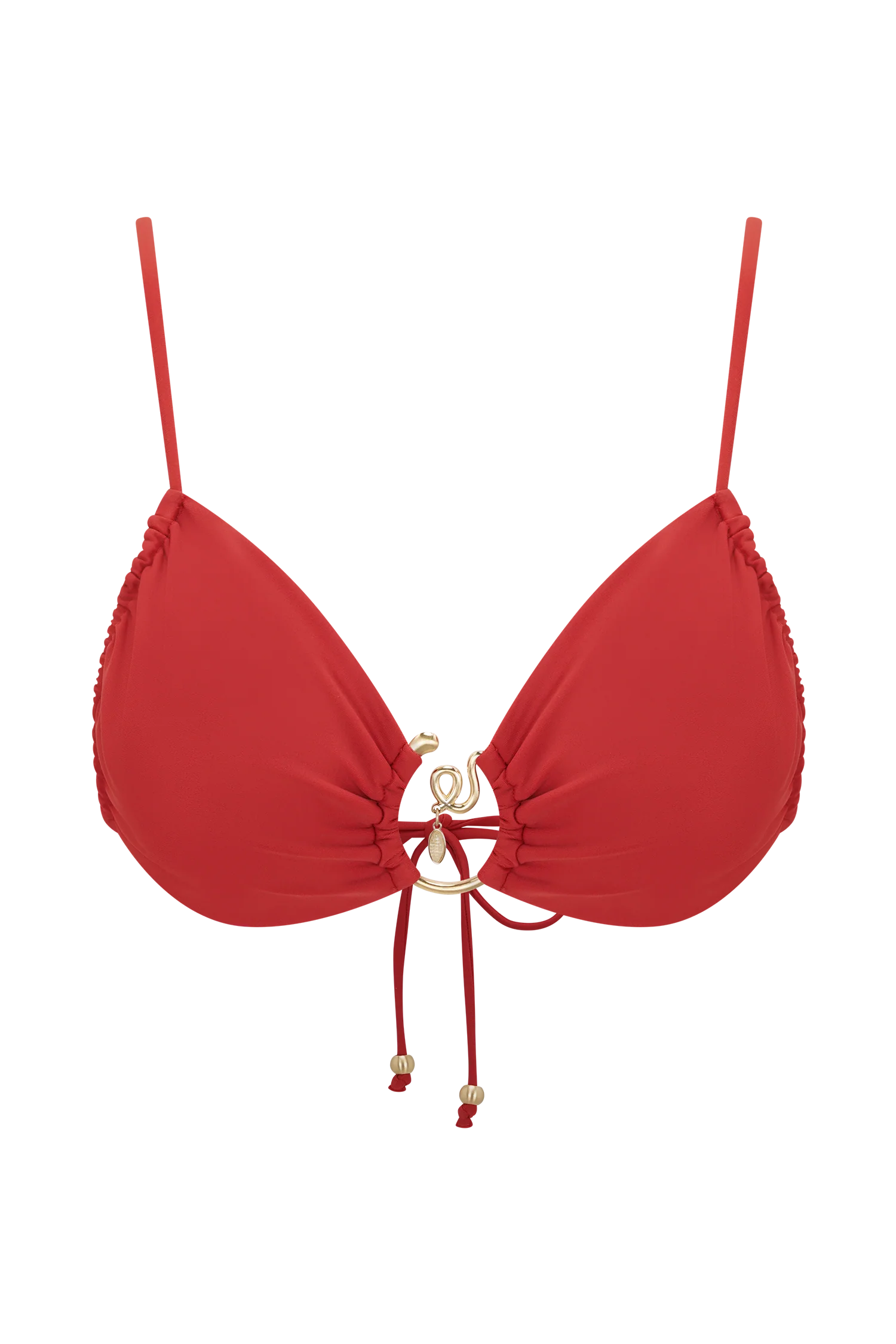 Tyler Bikini Top With Hardware - Red - Image 9