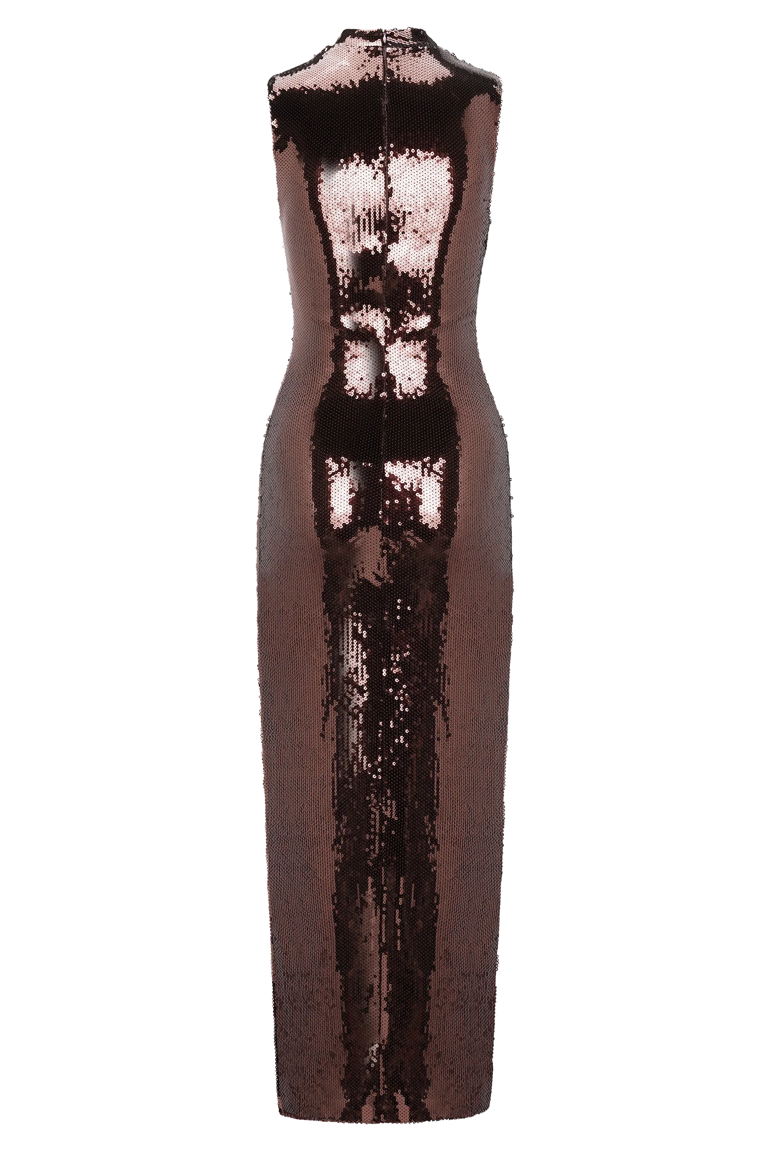Veronica Sequin Midi Dress - Chocolate - Image 7