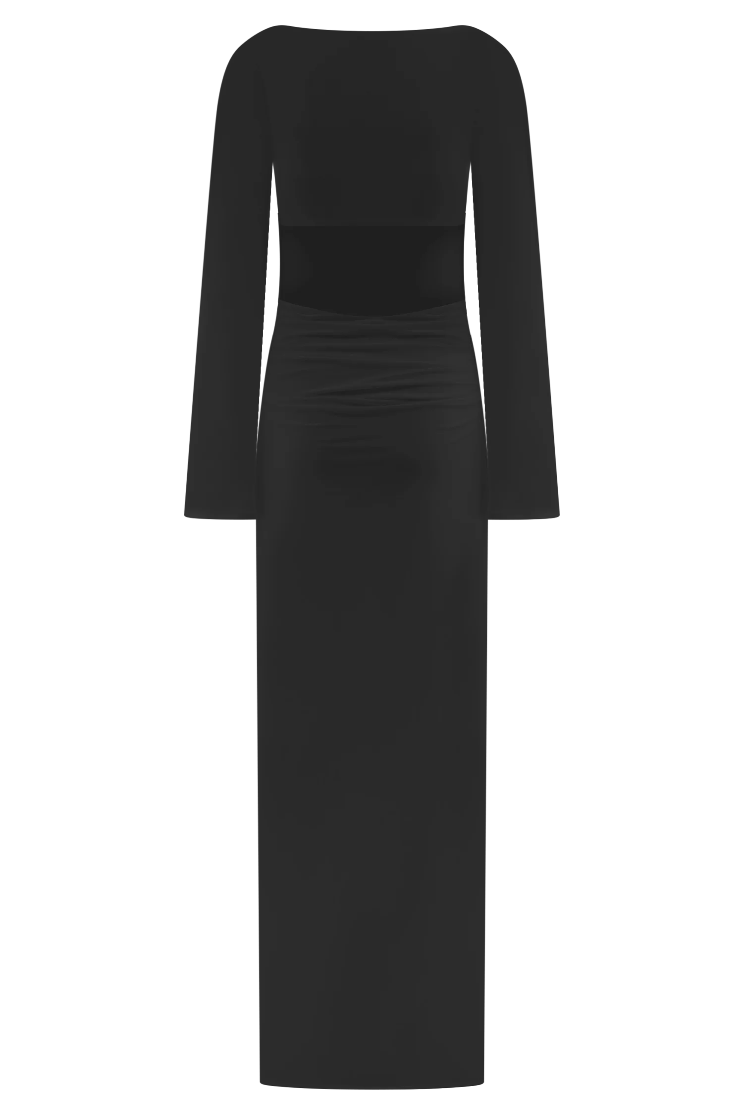 Vienna Slinky Cut Out Maxi Dress - Black - Image 9